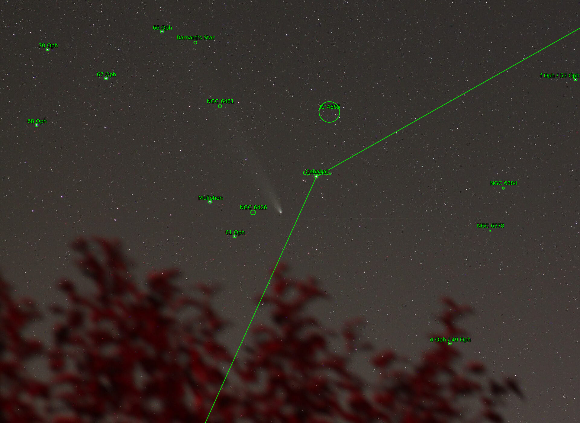 Sternkarten-Overlay (Astrometry.net)