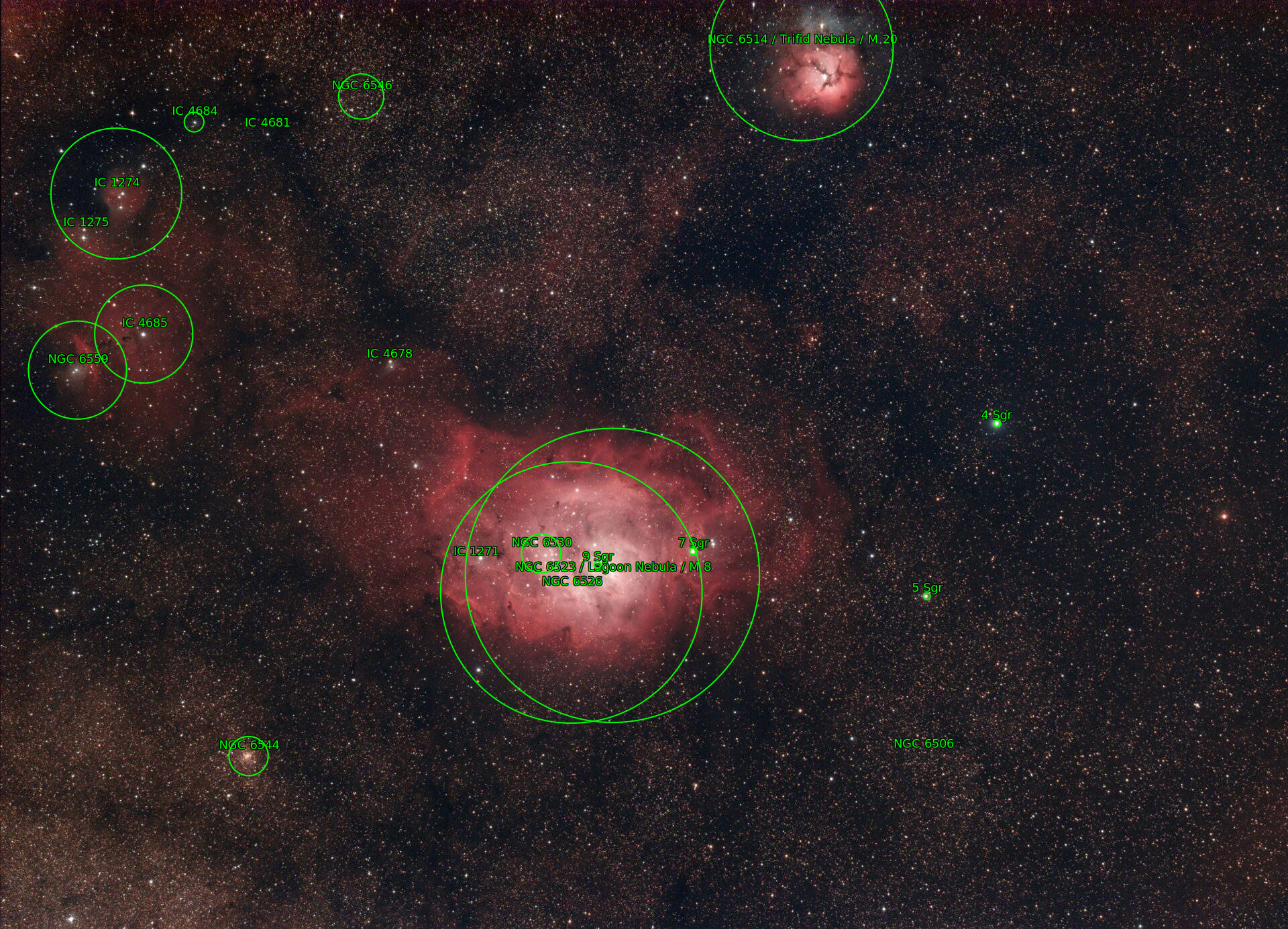 Sternkarten-Overlay (Astrometry.net)