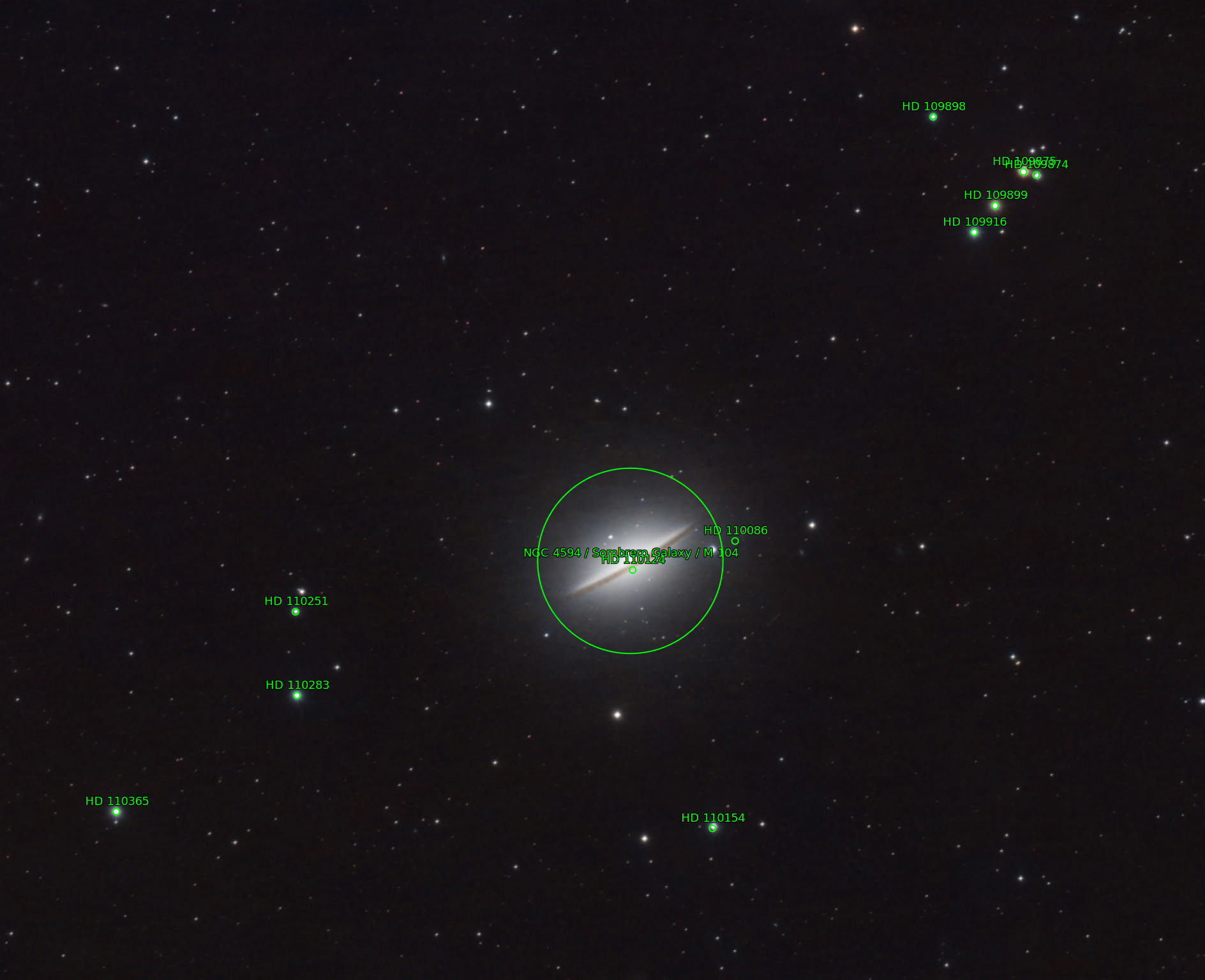 Sternkarten-Overlay (Astrometry.net)