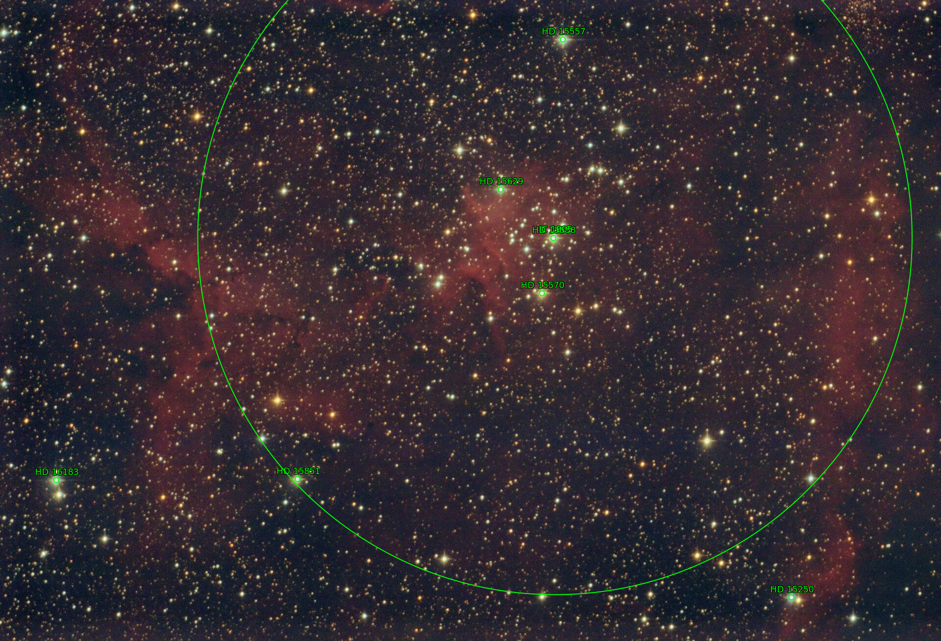 Sternkarten-Overlay (Astrometry.net)