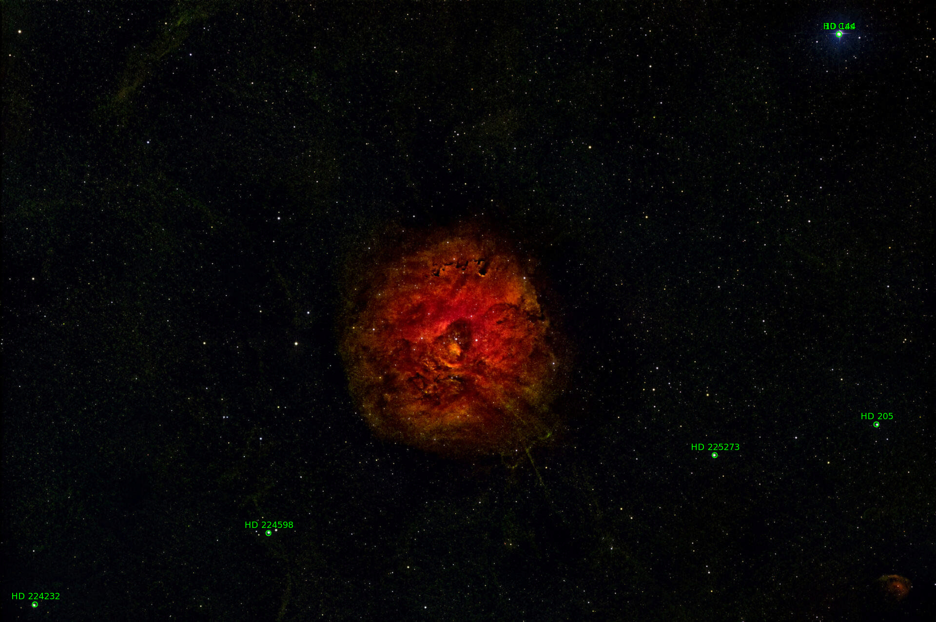 Sternkarten-Overlay (Astrometry.net)