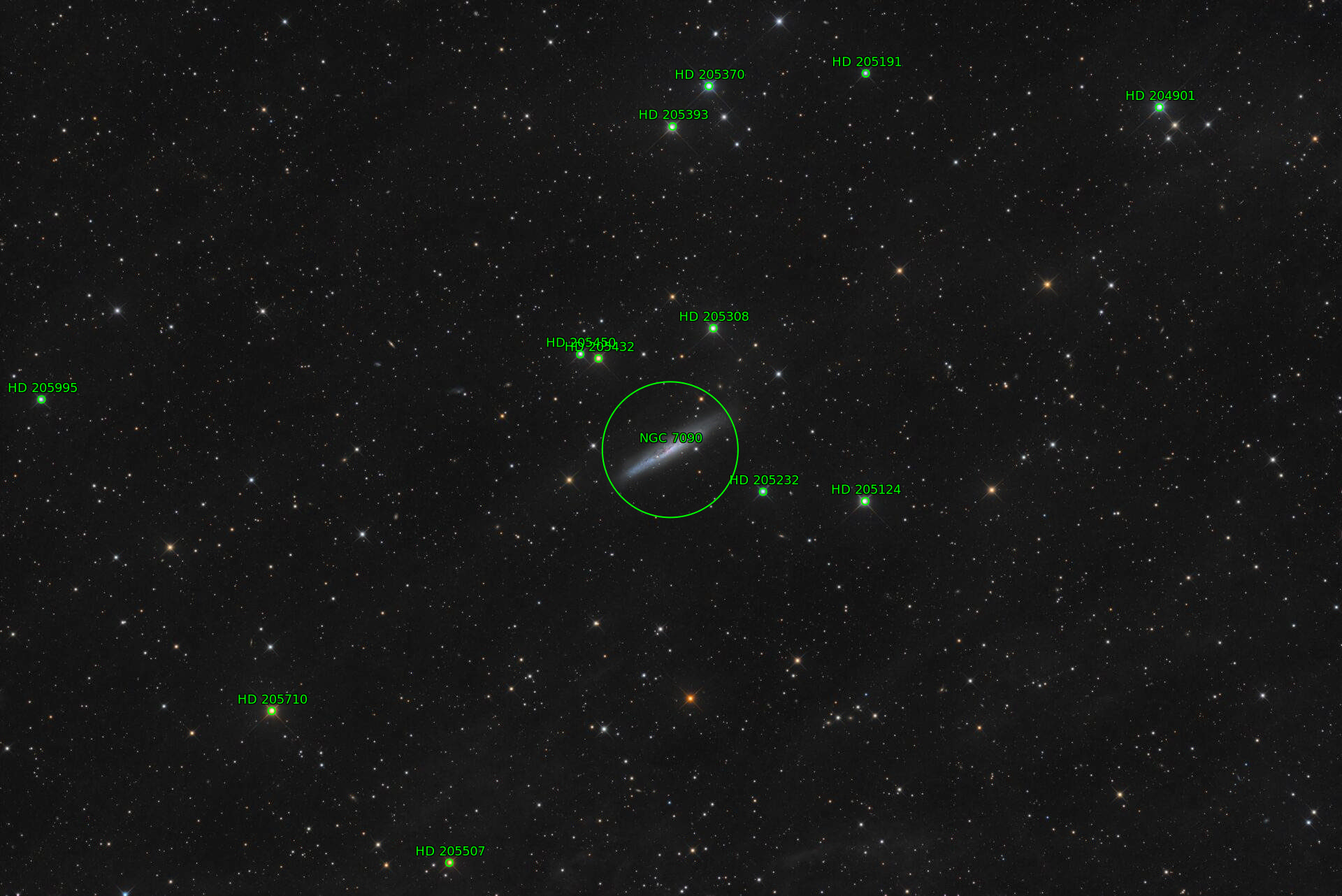 Sternkarten-Overlay (Astrometry.net)