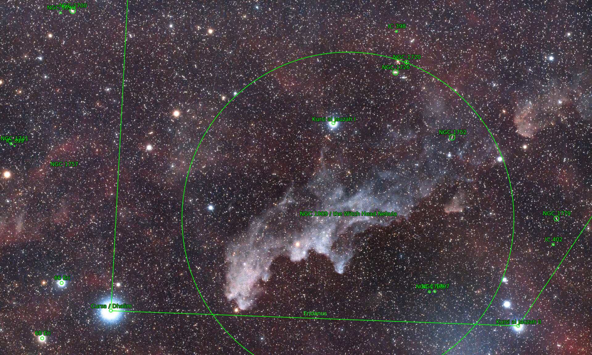 Sternkarten-Overlay (Astrometry.net)