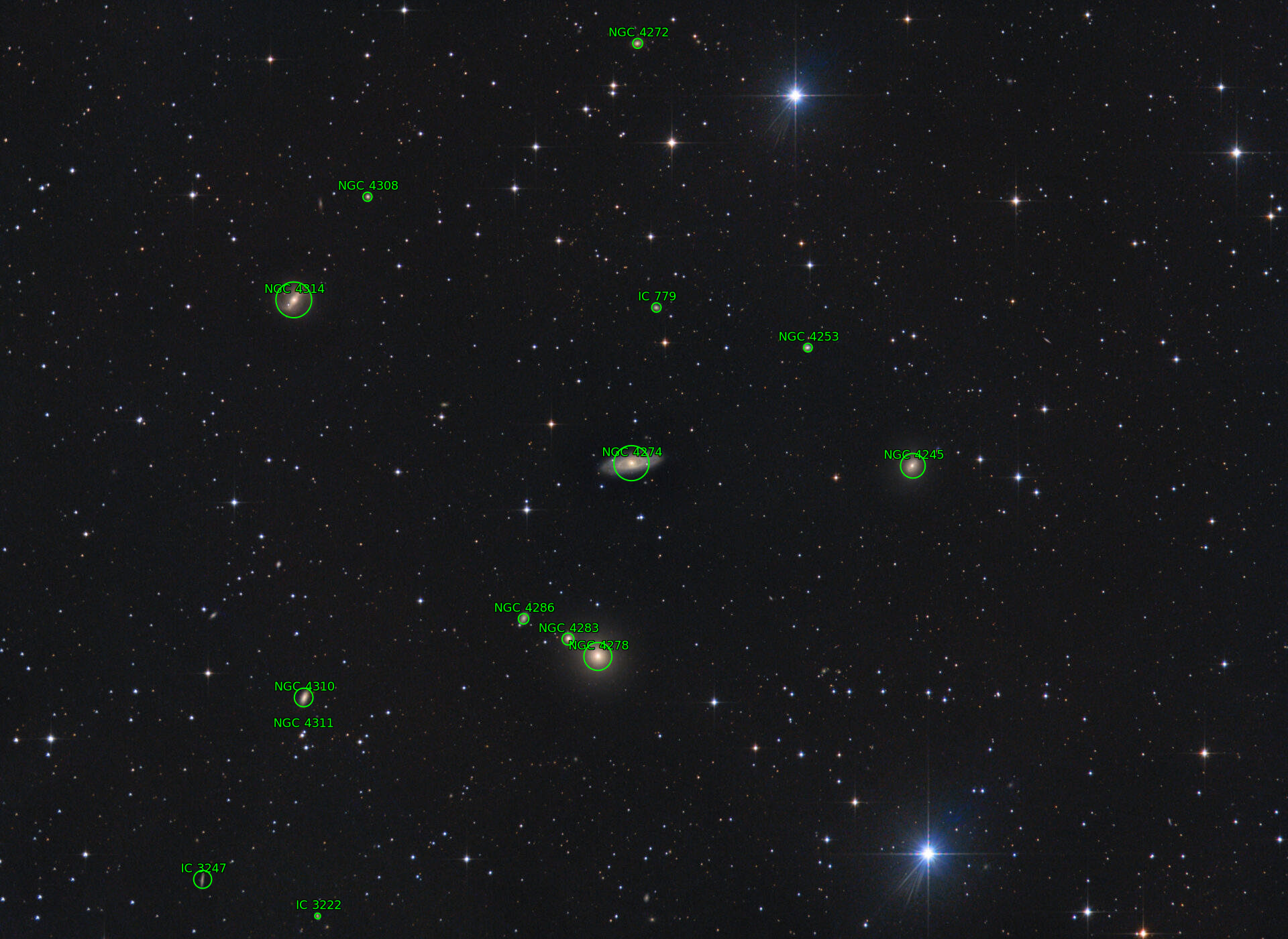 Sternkarten-Overlay (Astrometry.net)