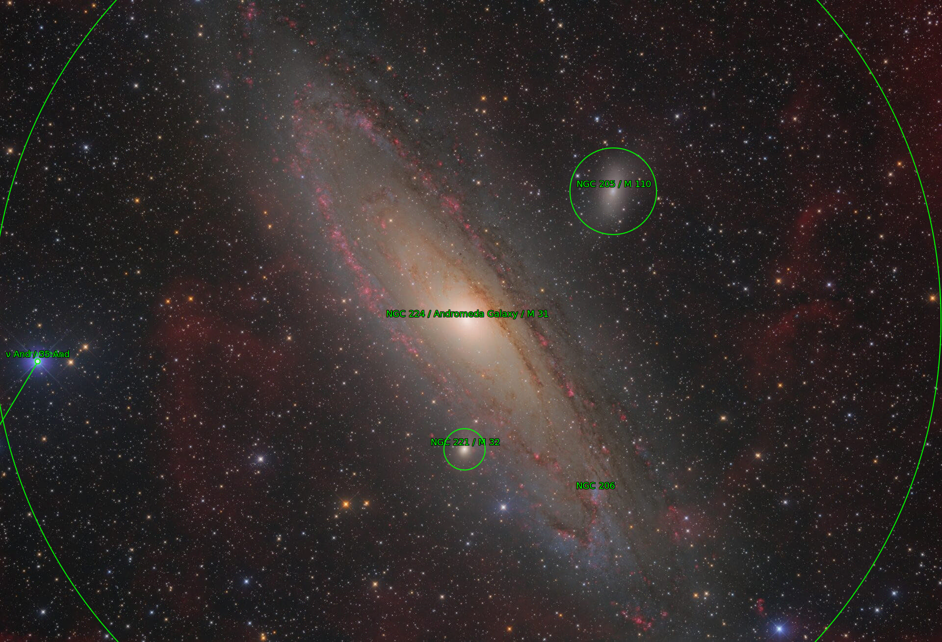 Sternkarten-Overlay (Astrometry.net)