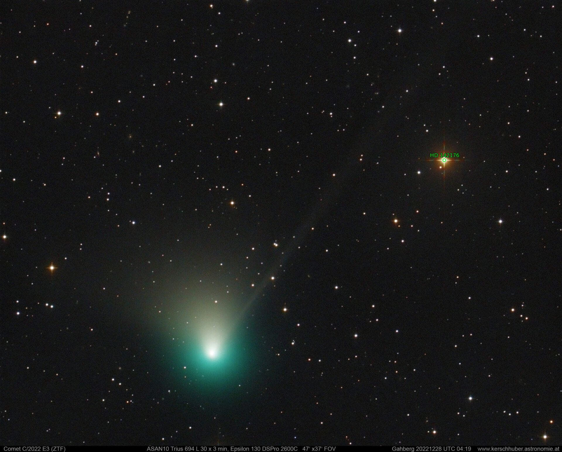 Sternkarten-Overlay (Astrometry.net)