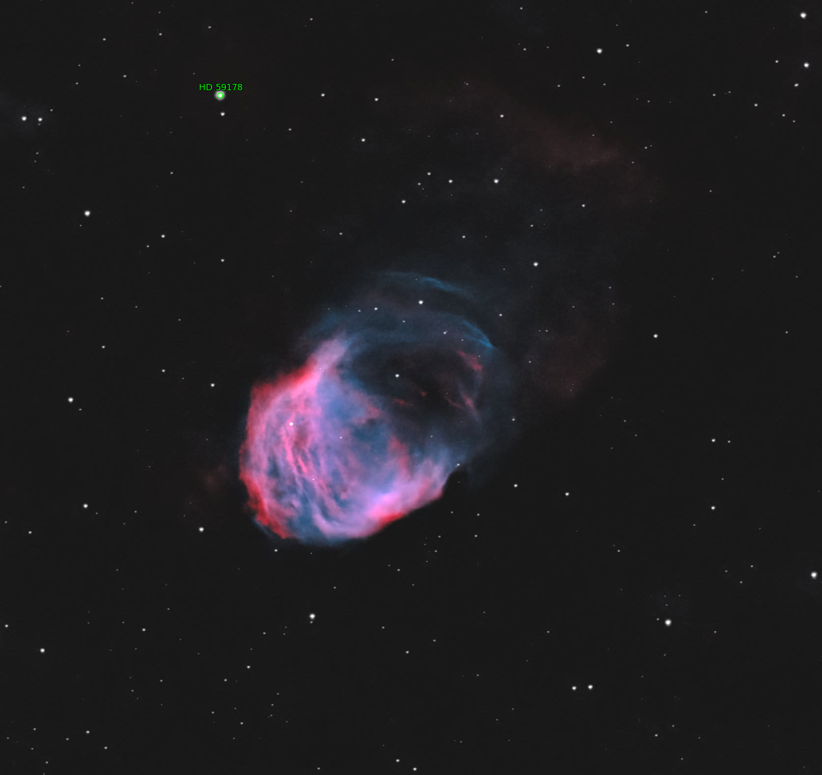 Sternkarten-Overlay (Astrometry.net)