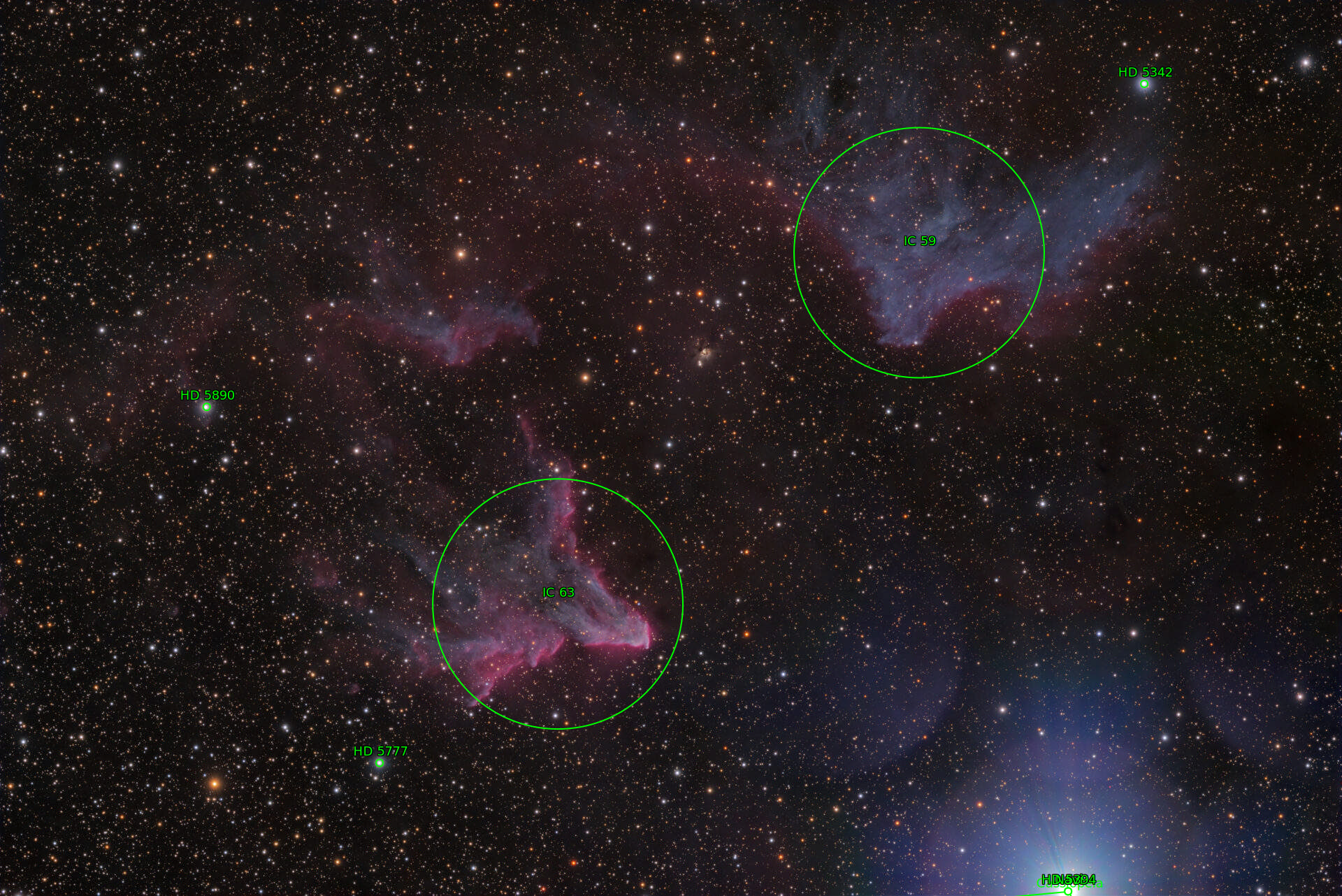 Sternkarten-Overlay (Astrometry.net)