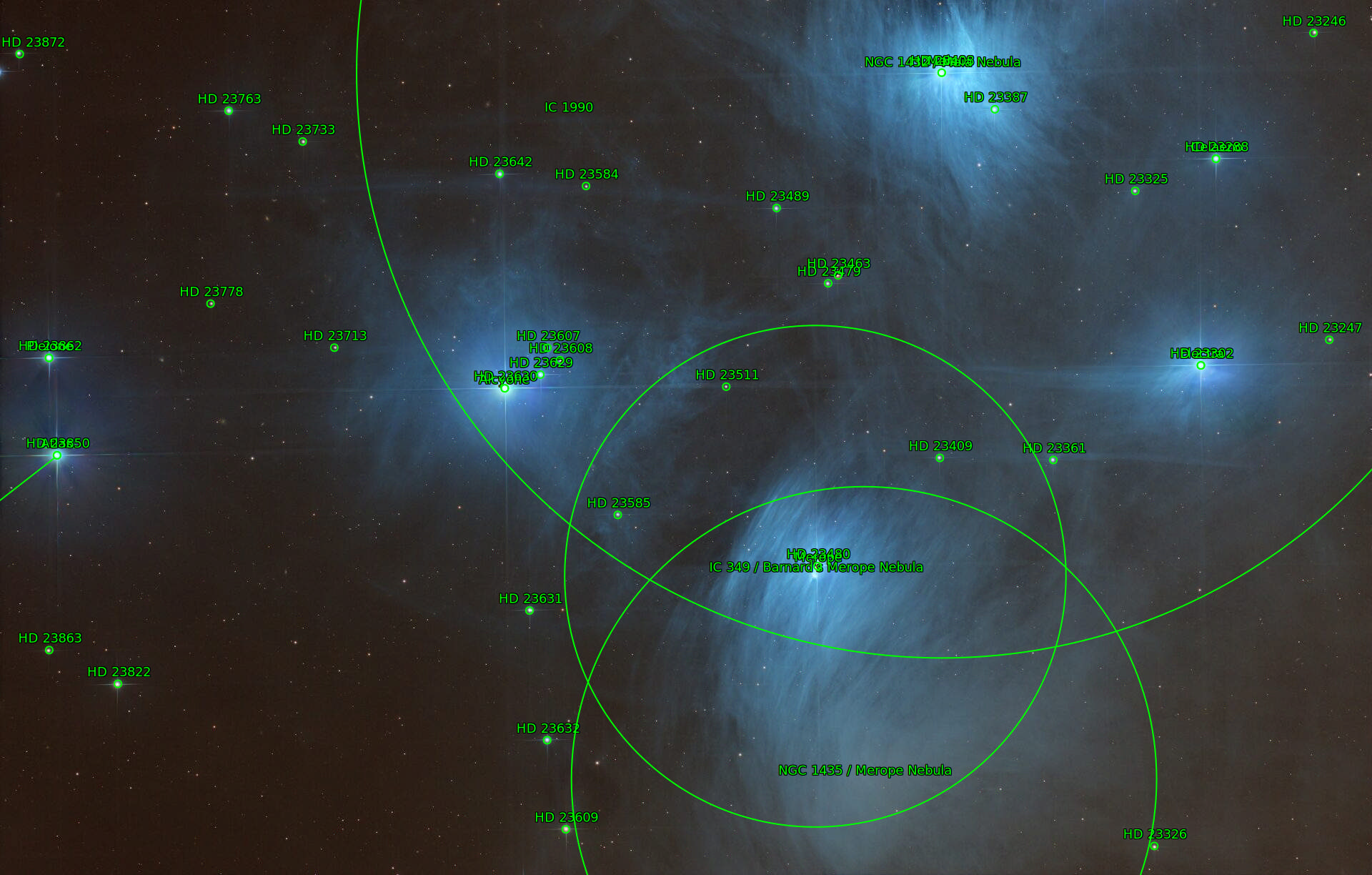 Sternkarten-Overlay (Astrometry.net)