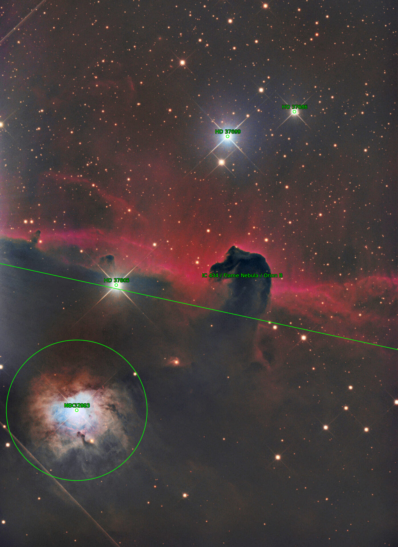 Sternkarten-Overlay (Astrometry.net)