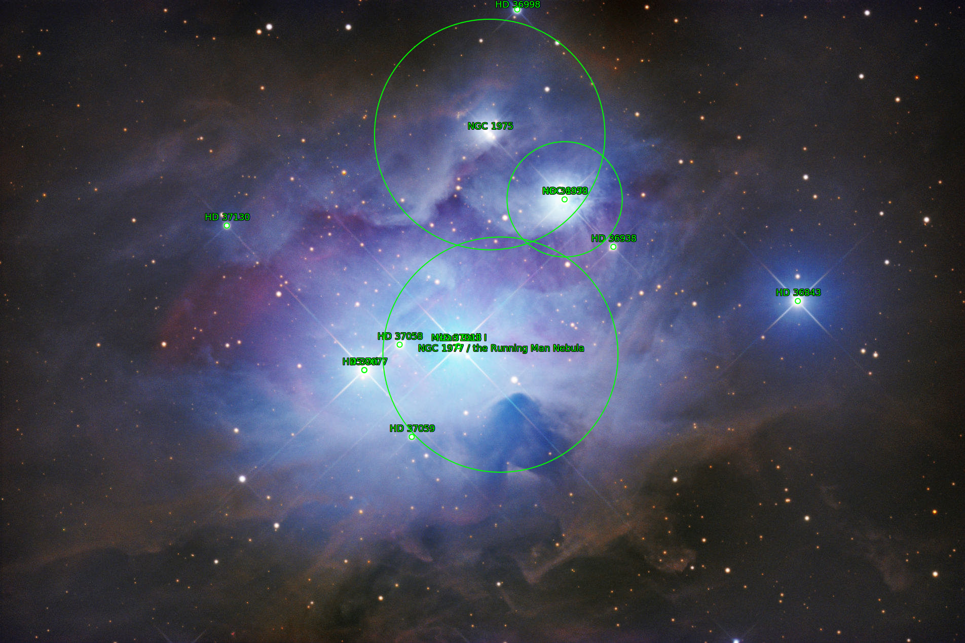 Sternkarten-Overlay (Astrometry.net)