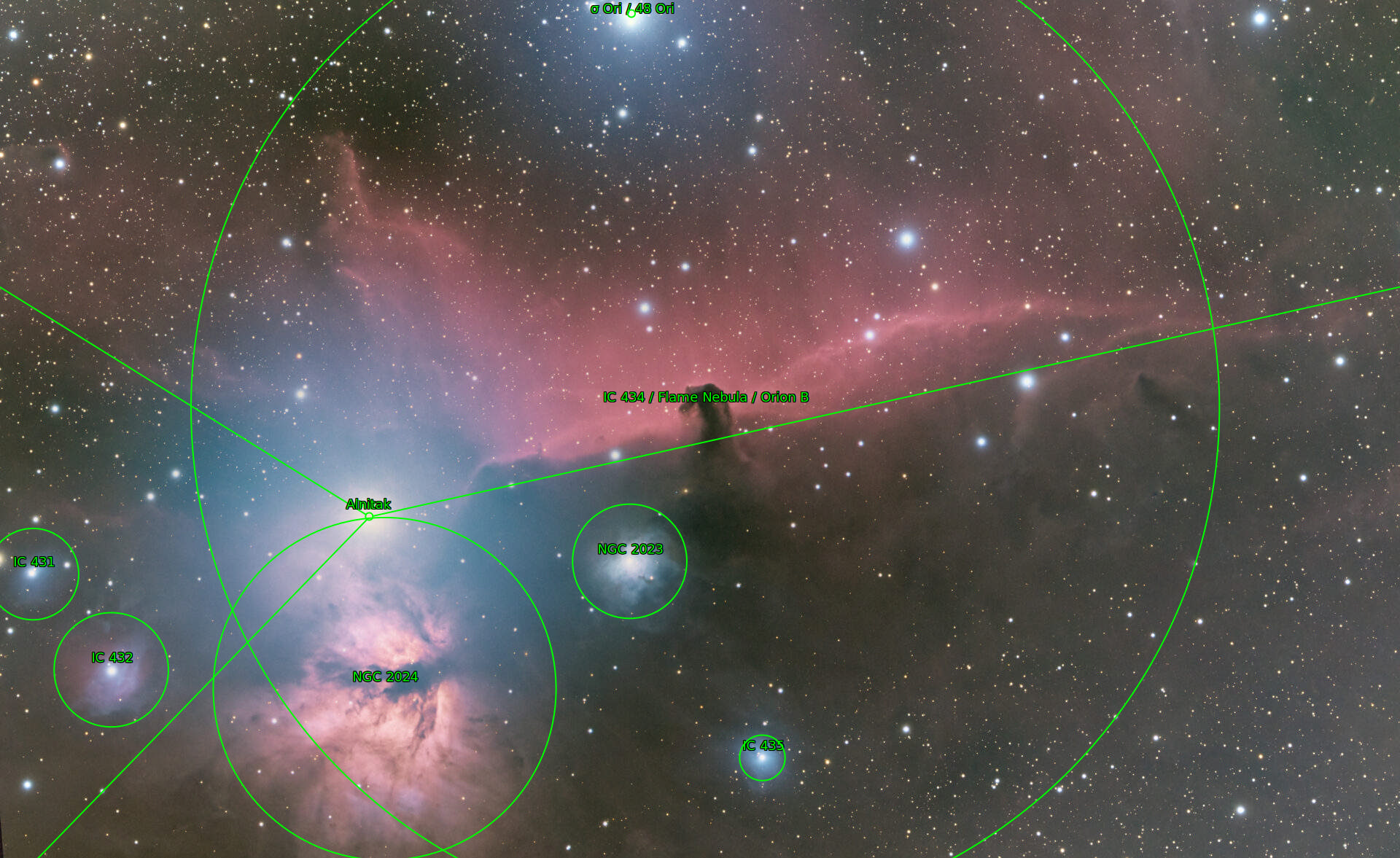 Sternkarten-Overlay (Astrometry.net)