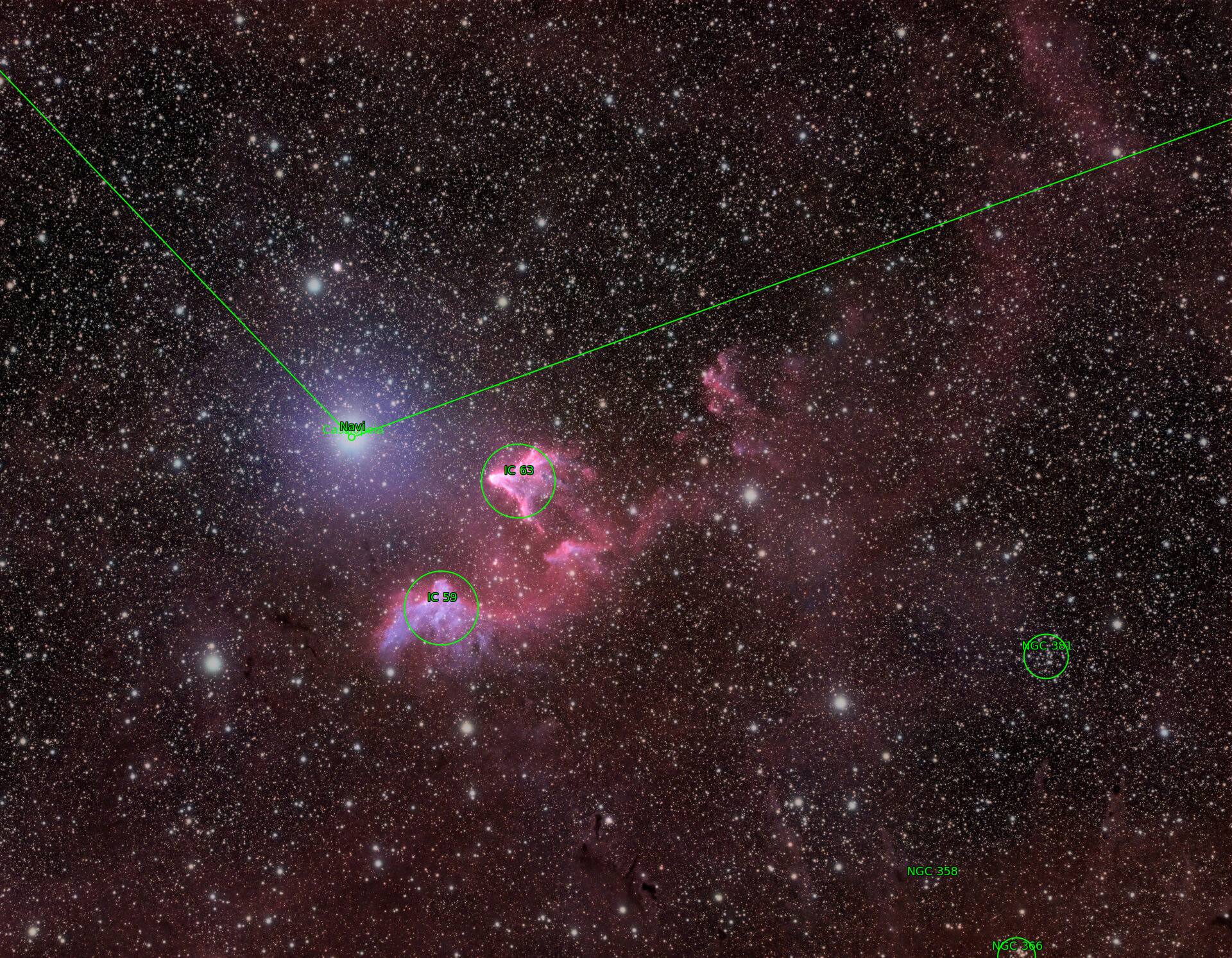 Sternkarten-Overlay (Astrometry.net)