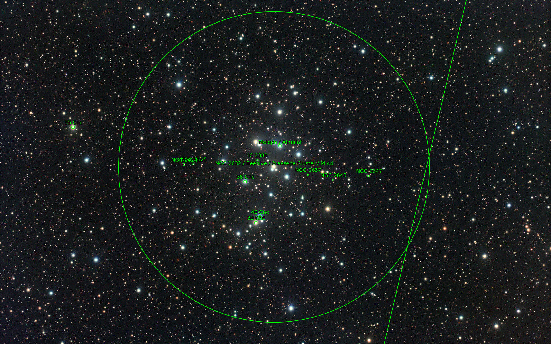 Sternkarten-Overlay (Astrometry.net)