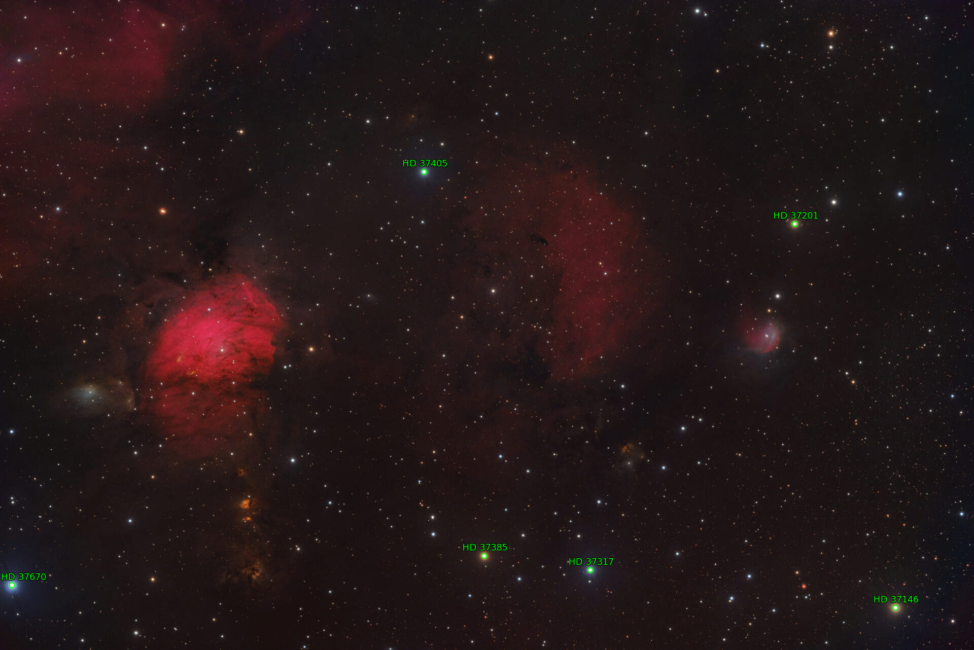 Sternkarten-Overlay (Astrometry.net)