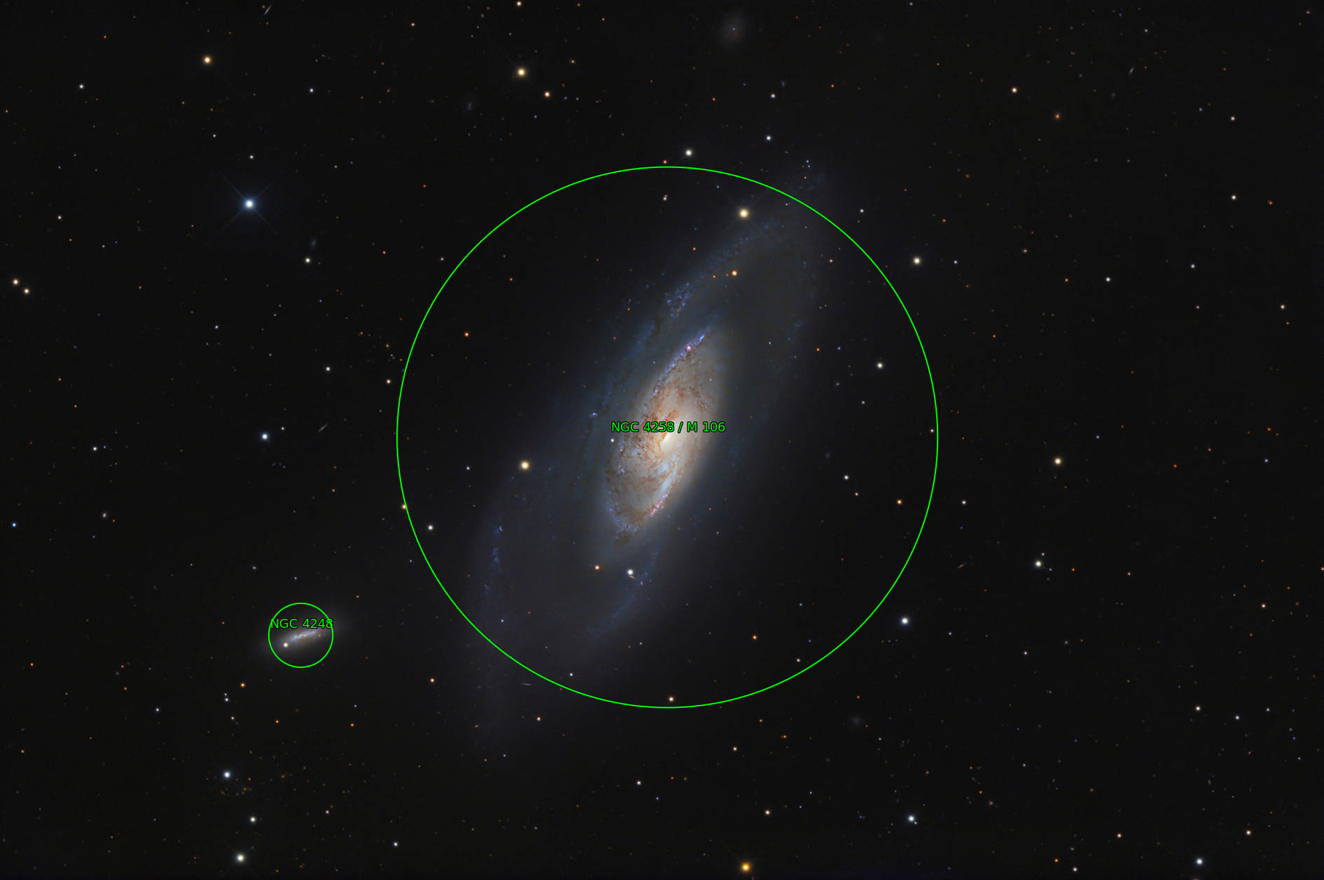 Sternkarten-Overlay (Astrometry.net)