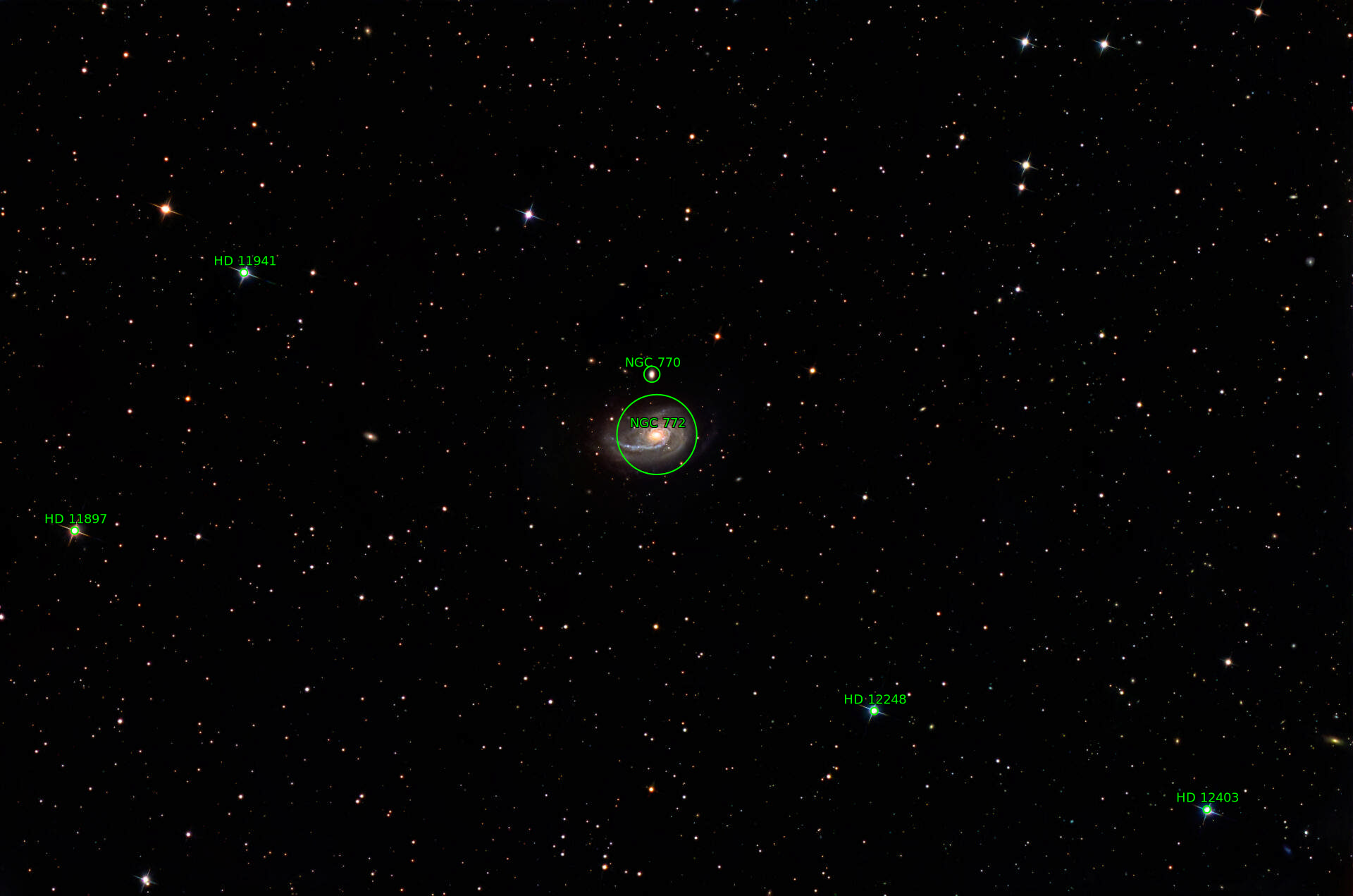 Sternkarten-Overlay (Astrometry.net)