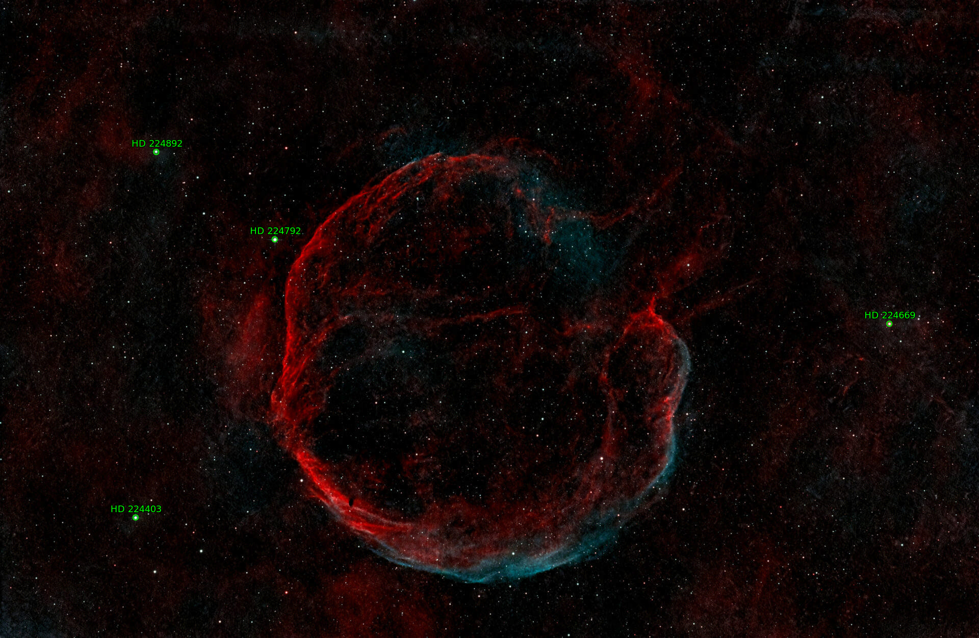 Sternkarten-Overlay (Astrometry.net)