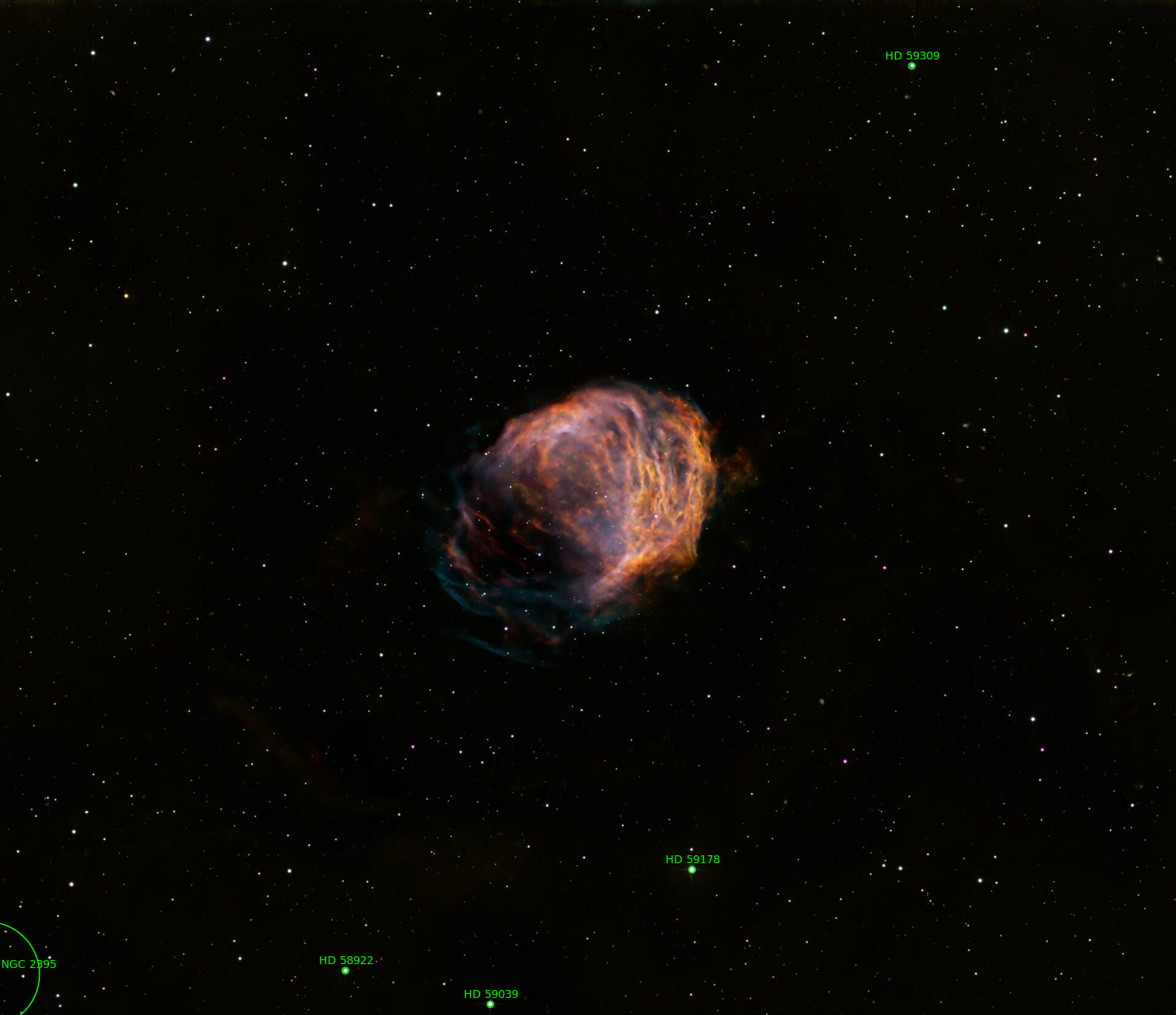 Sternkarten-Overlay (Astrometry.net)