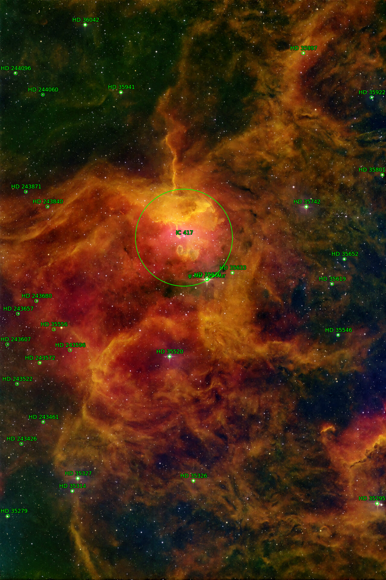 Sternkarten-Overlay (Astrometry.net)