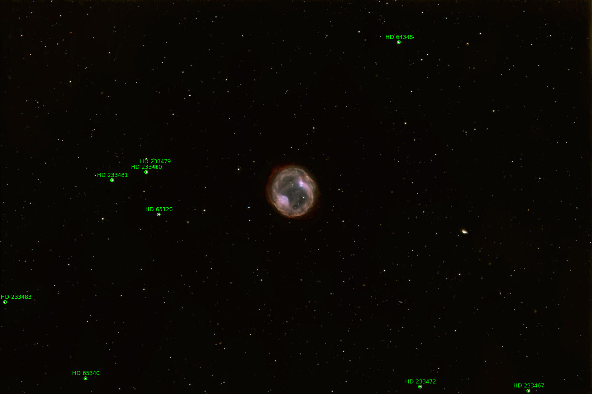 Sternkarten-Overlay (Astrometry.net)