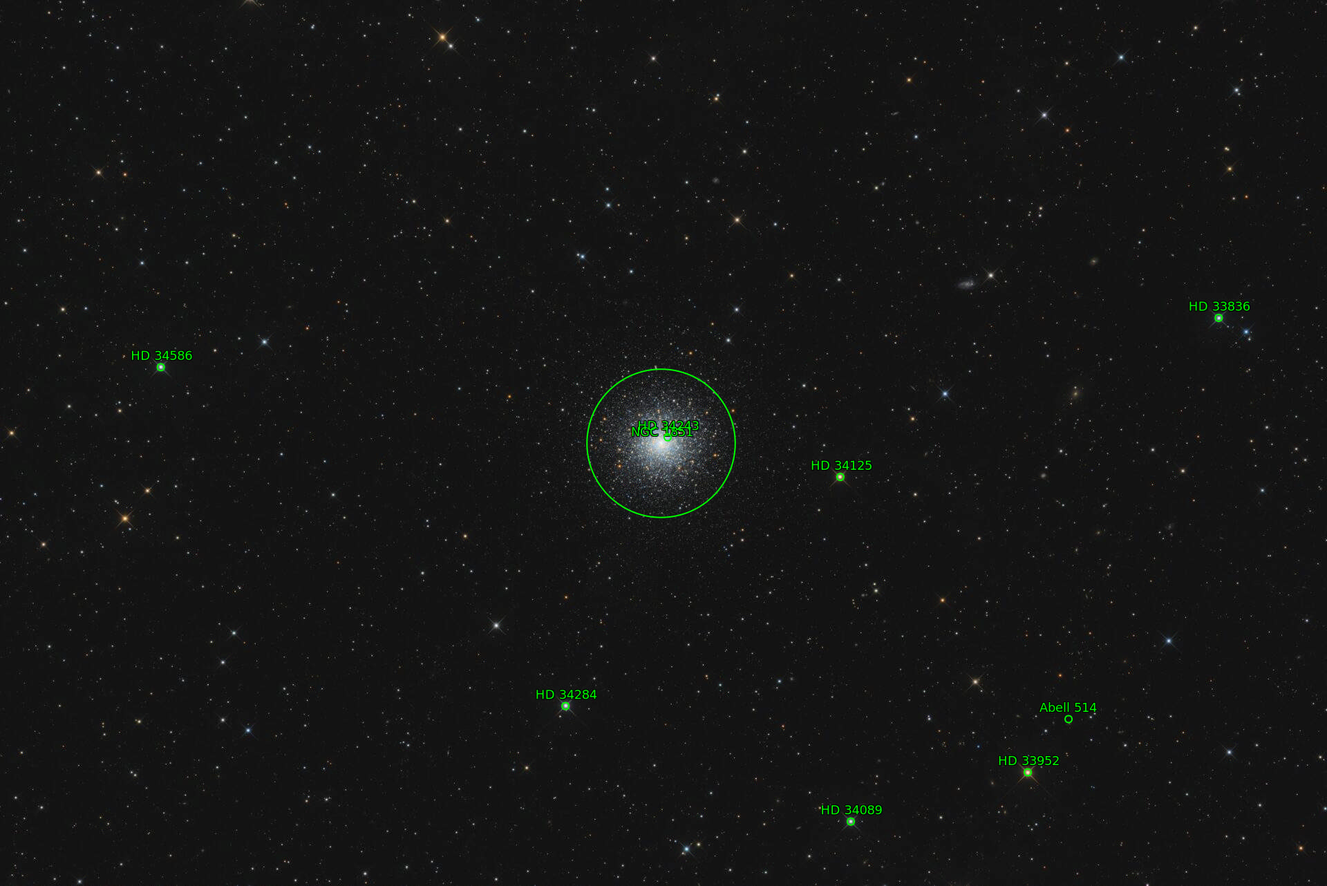 Sternkarten-Overlay (Astrometry.net)
