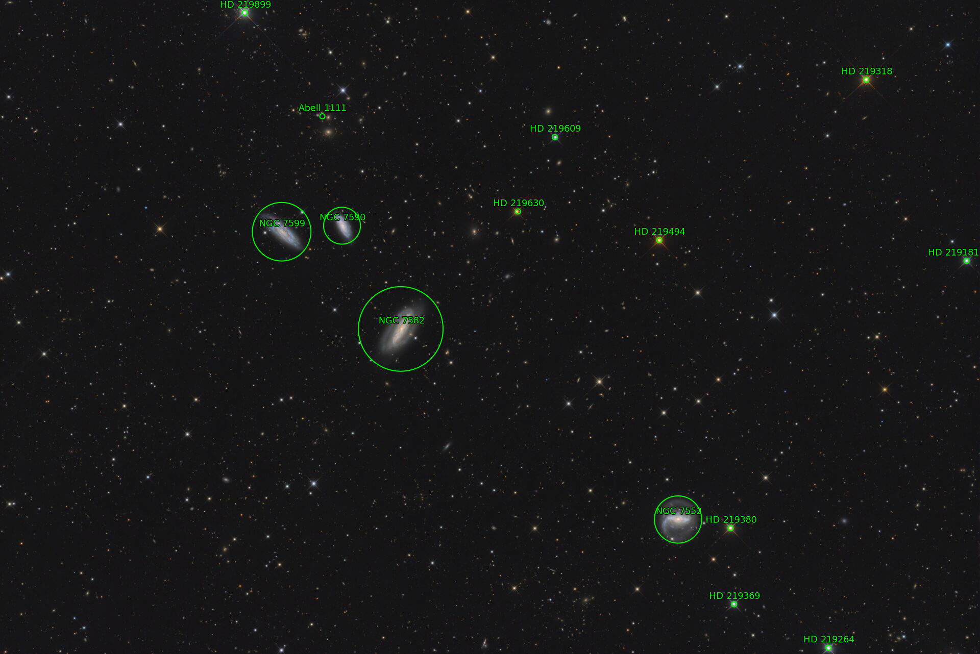 Sternkarten-Overlay (Astrometry.net)