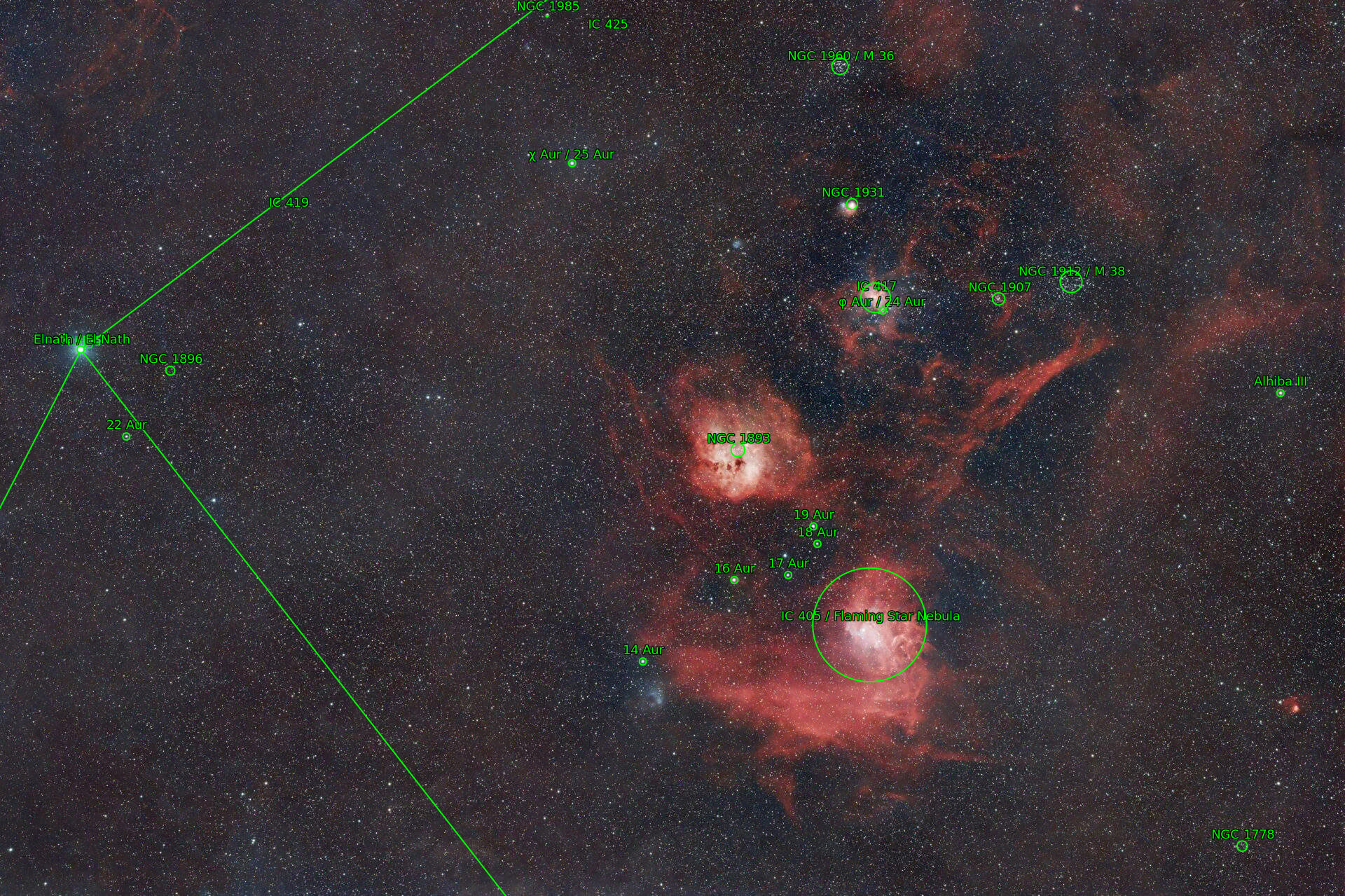 Sternkarten-Overlay (Astrometry.net)