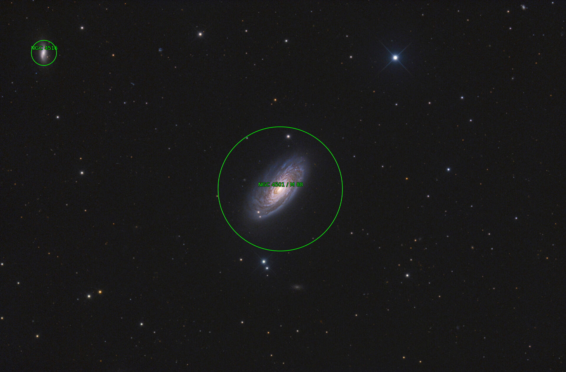Sternkarten-Overlay (Astrometry.net)