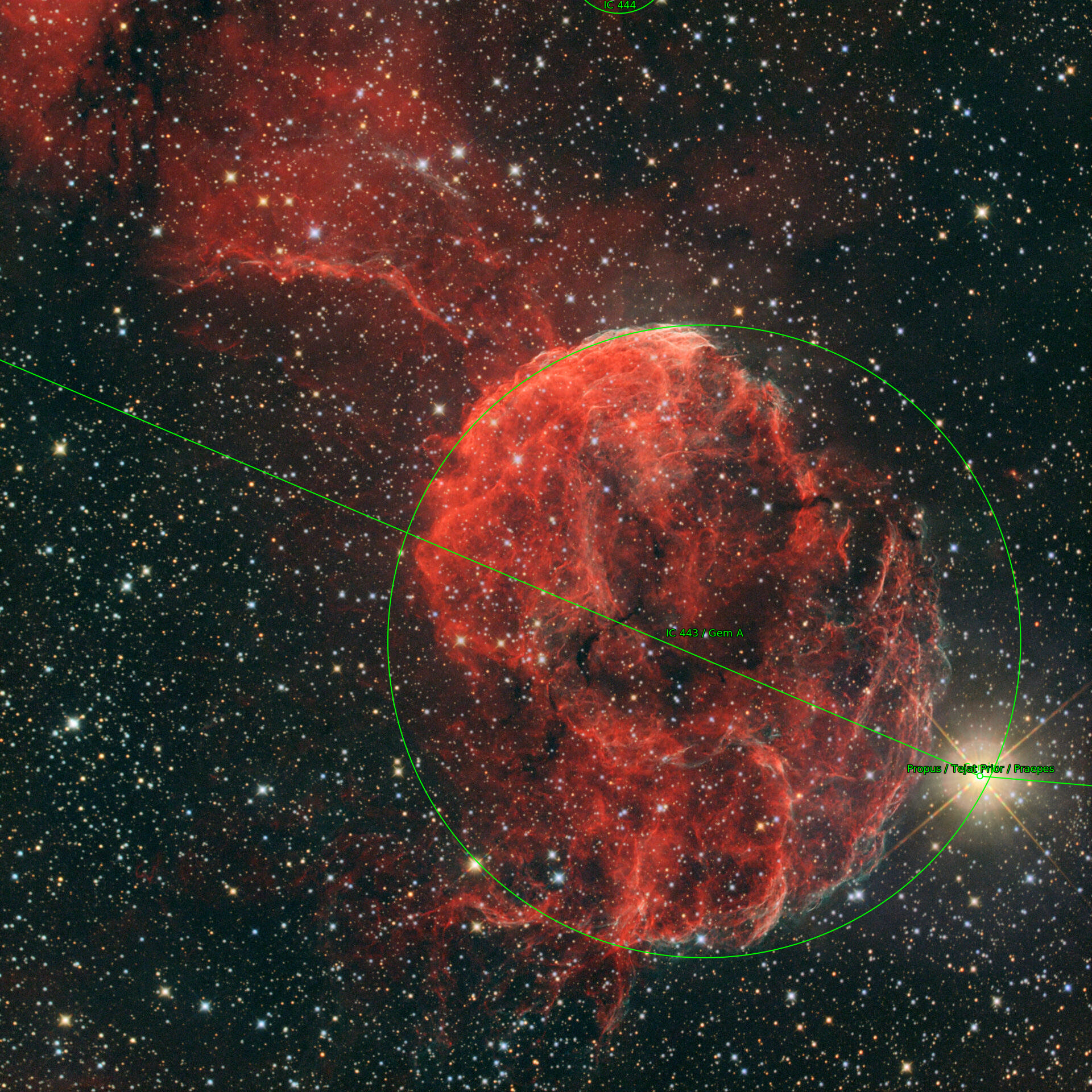 Sternkarten-Overlay (Astrometry.net)
