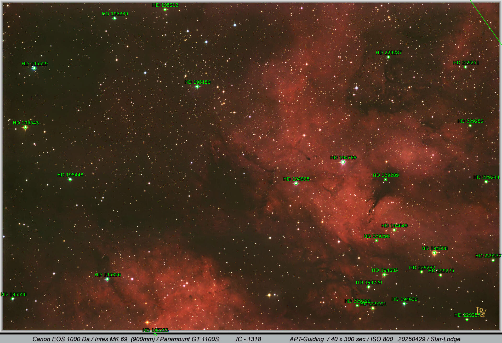 Sternkarten-Overlay (Astrometry.net)