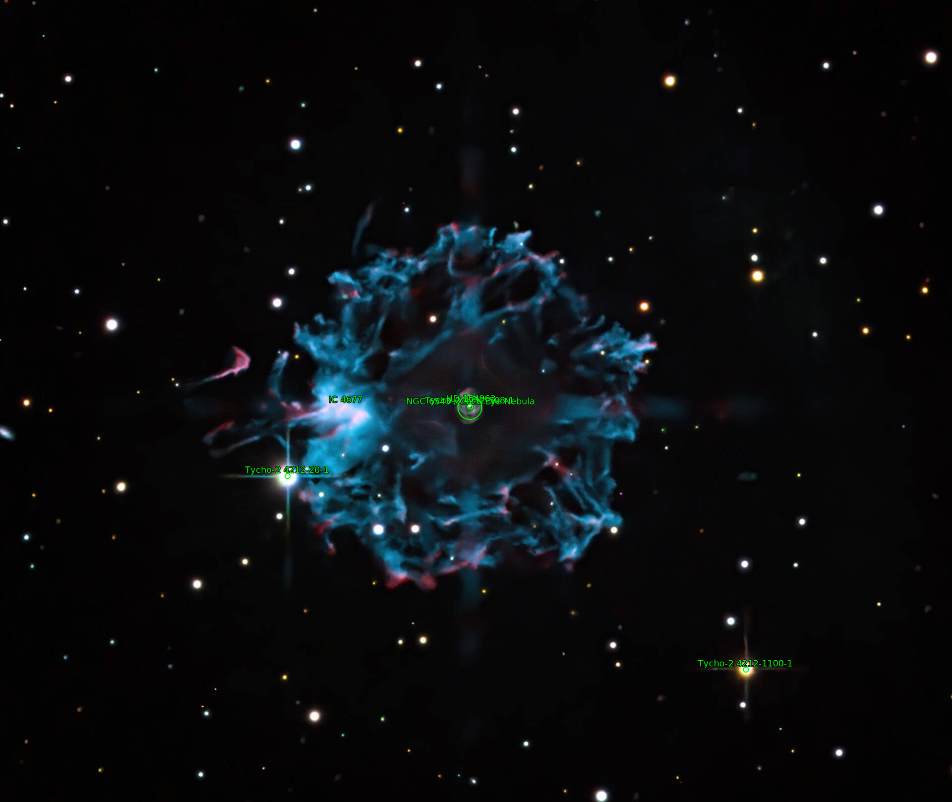 Sternkarten-Overlay (Astrometry.net)