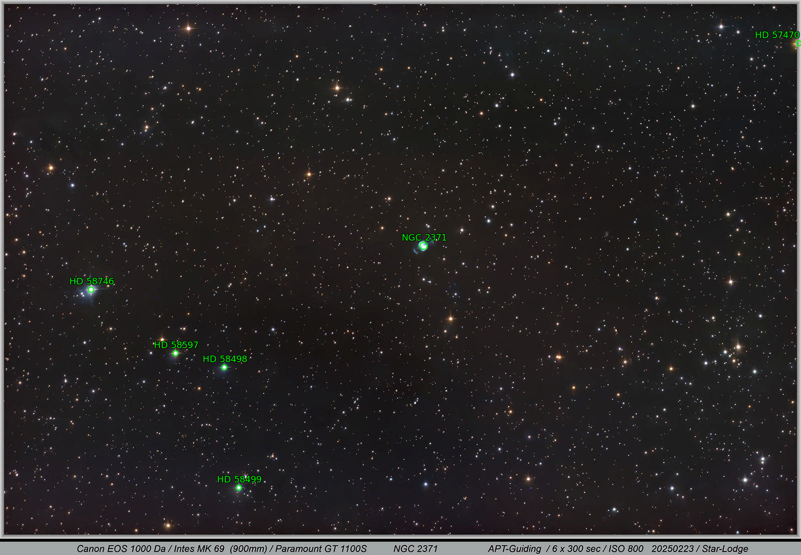 Sternkarten-Overlay (Astrometry.net)