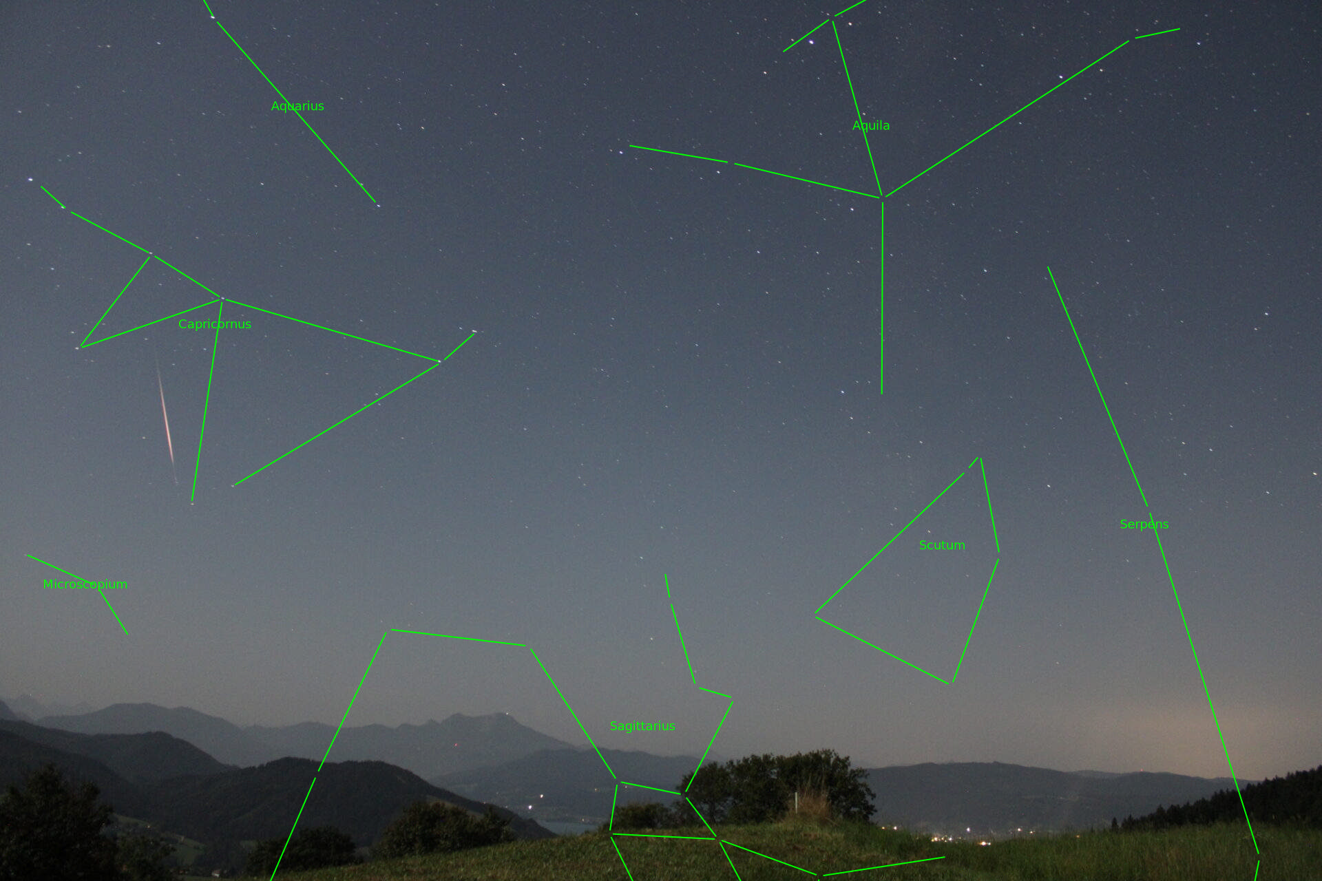 Sternkarten-Overlay (Astrometry.net)