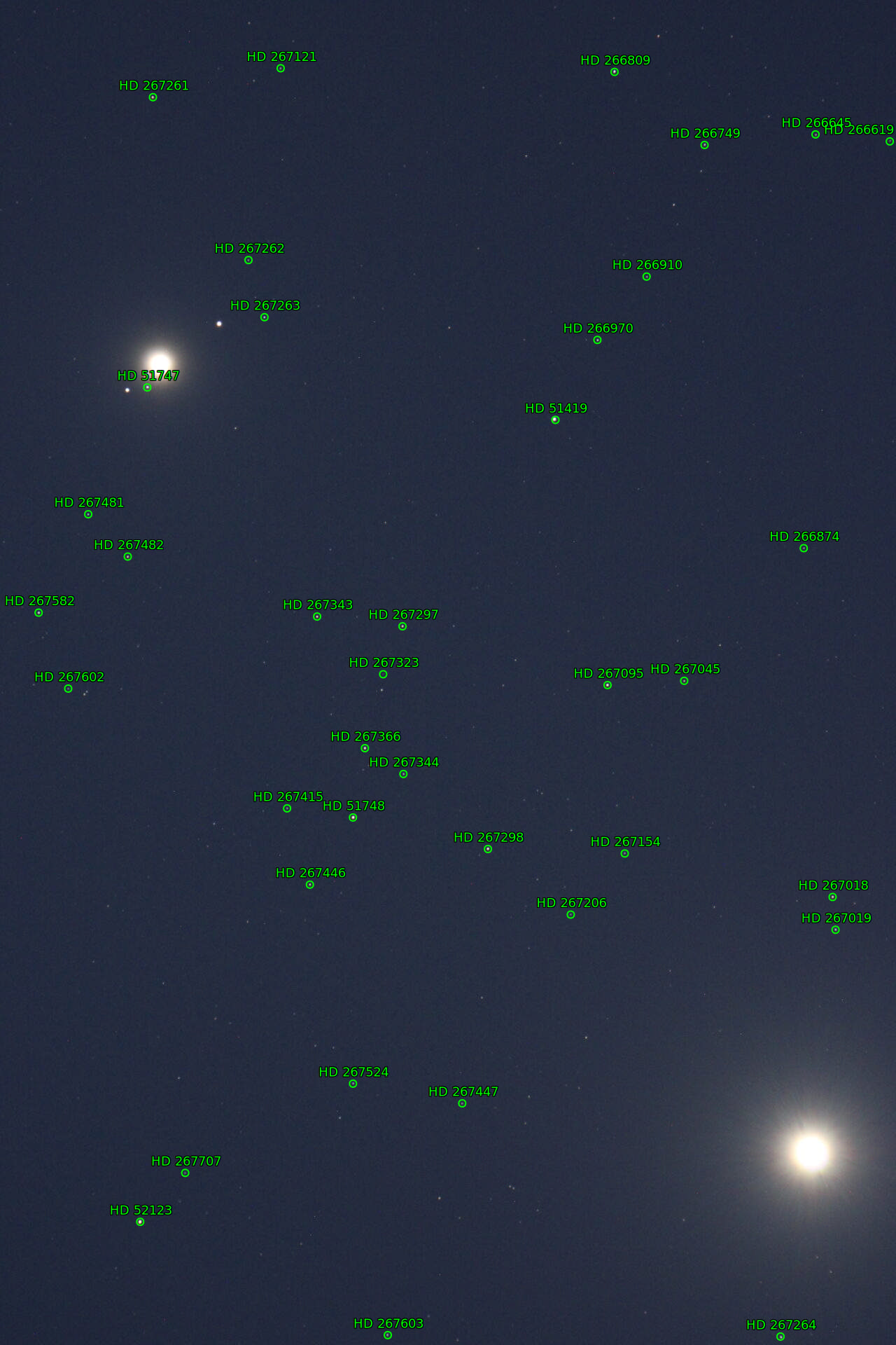 Sternkarten-Overlay (Astrometry.net)