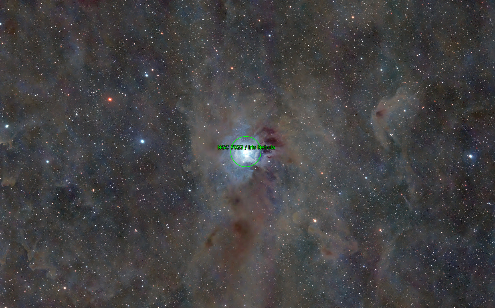 Sternkarten-Overlay (Astrometry.net)