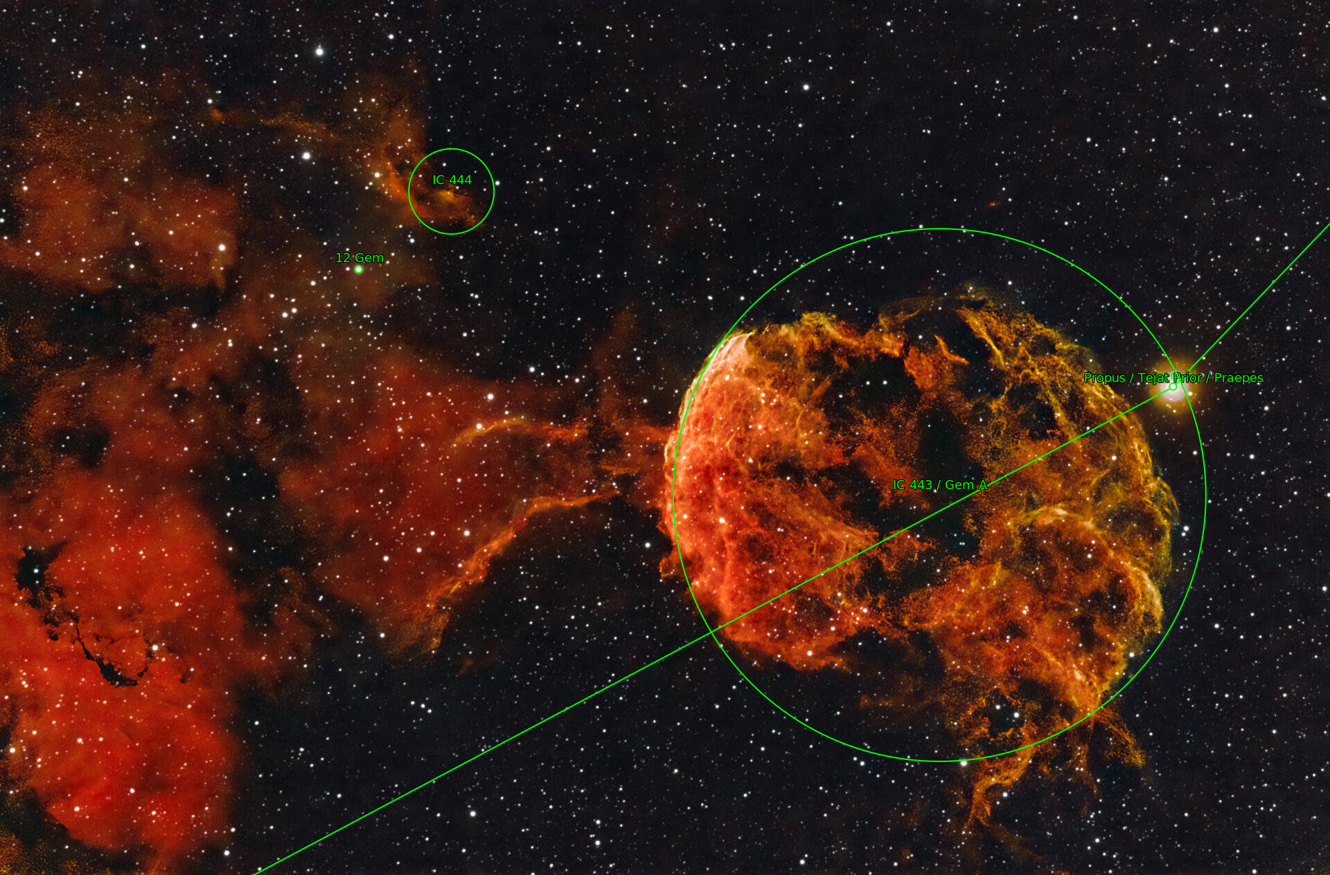 Sternkarten-Overlay (Astrometry.net)