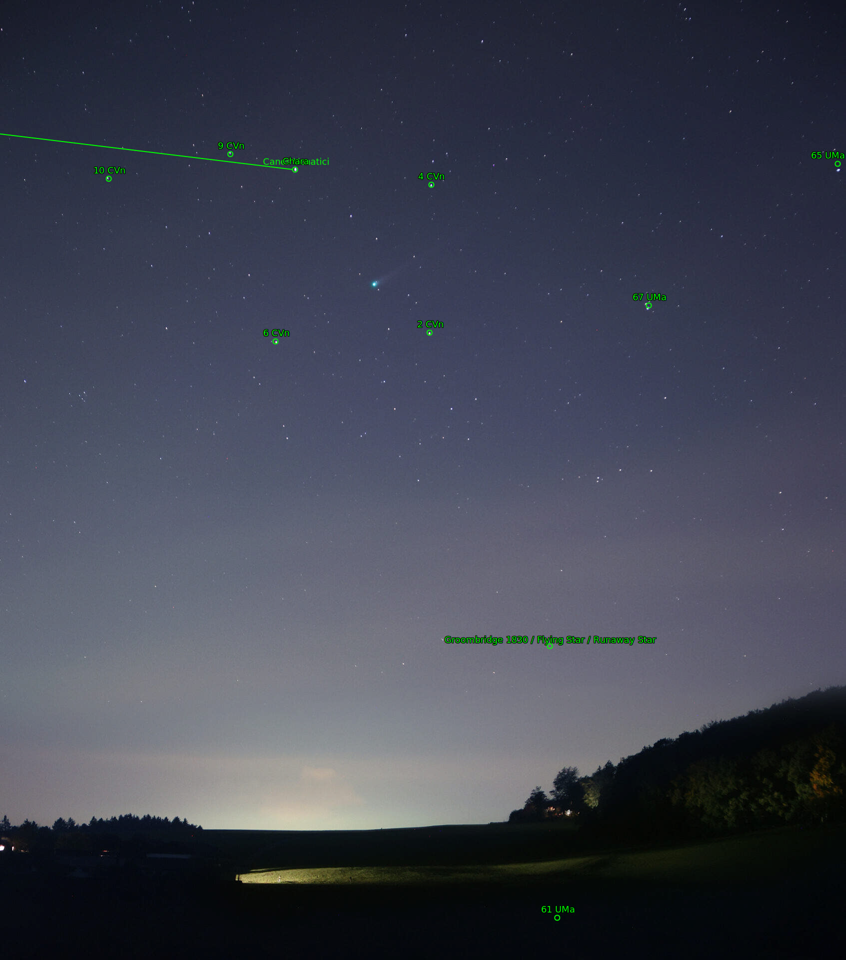 Sternkarten-Overlay (Astrometry.net)