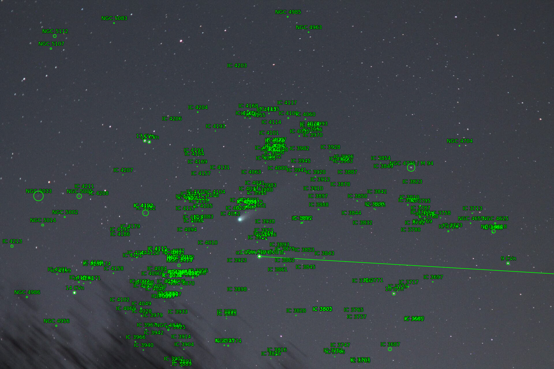 Sternkarten-Overlay (Astrometry.net)