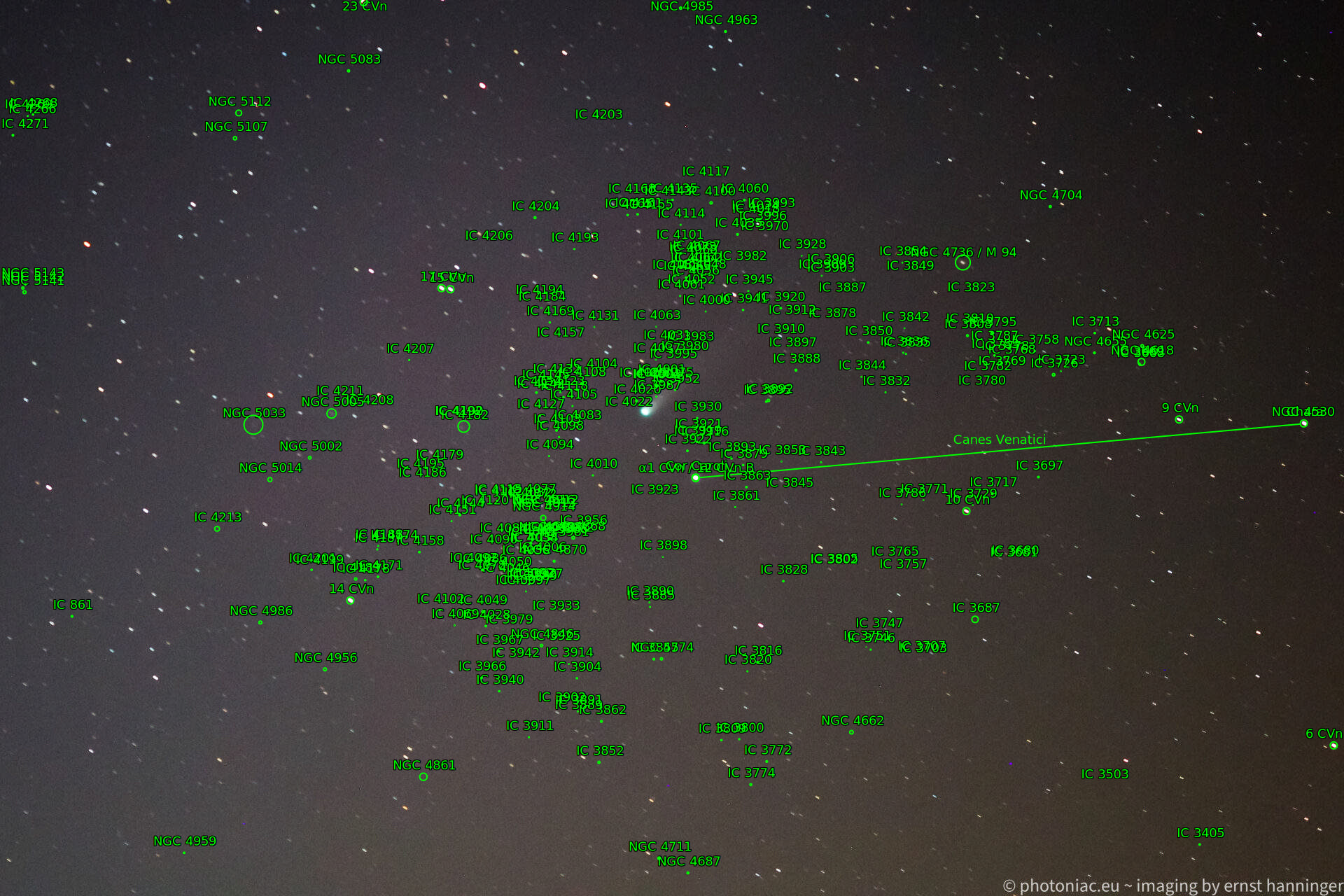 Sternkarten-Overlay (Astrometry.net)