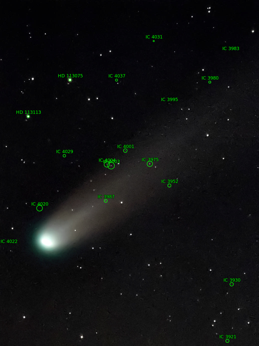 Sternkarten-Overlay (Astrometry.net)