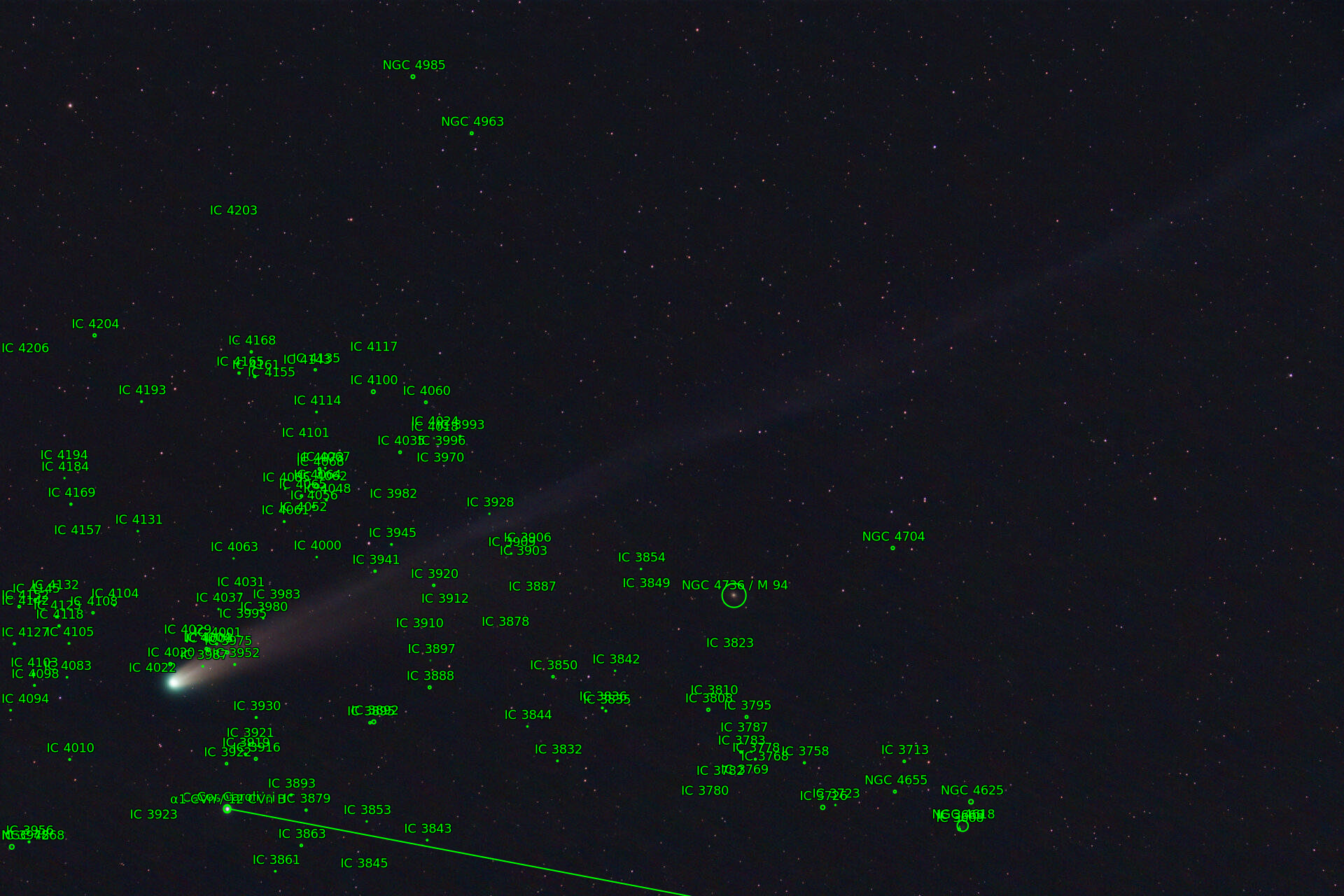 Sternkarten-Overlay (Astrometry.net)