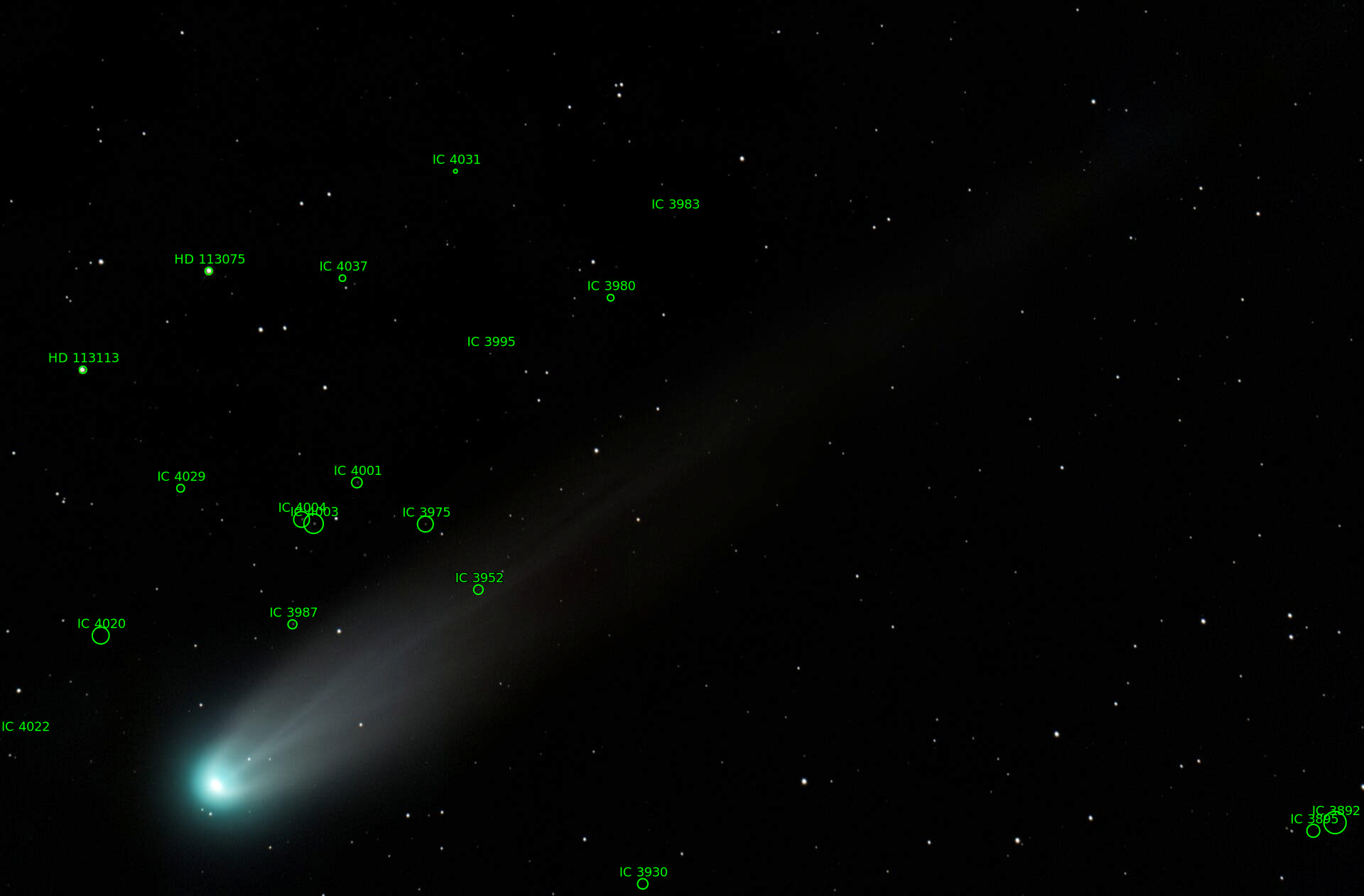 Sternkarten-Overlay (Astrometry.net)