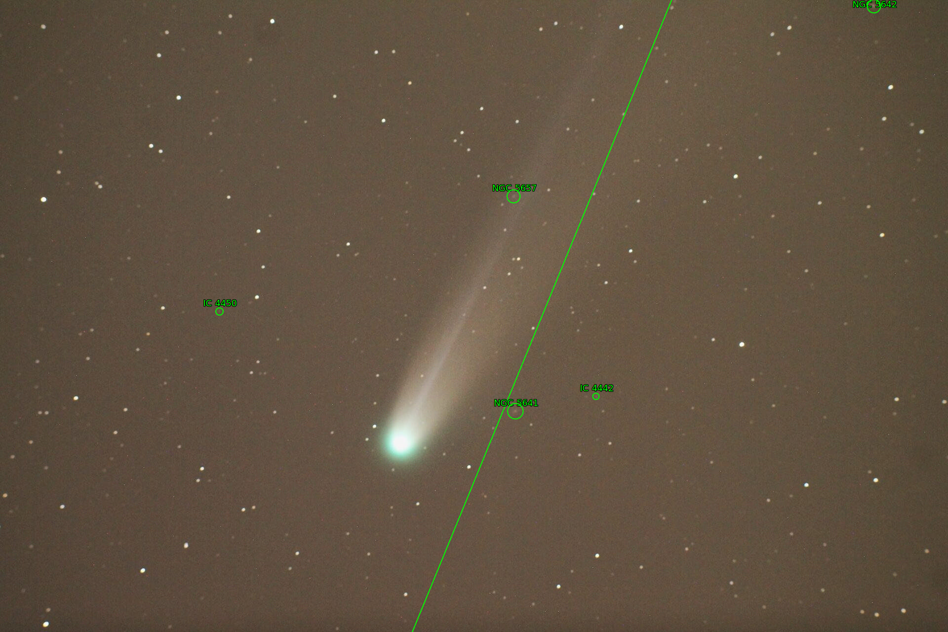 Sternkarten-Overlay (Astrometry.net)