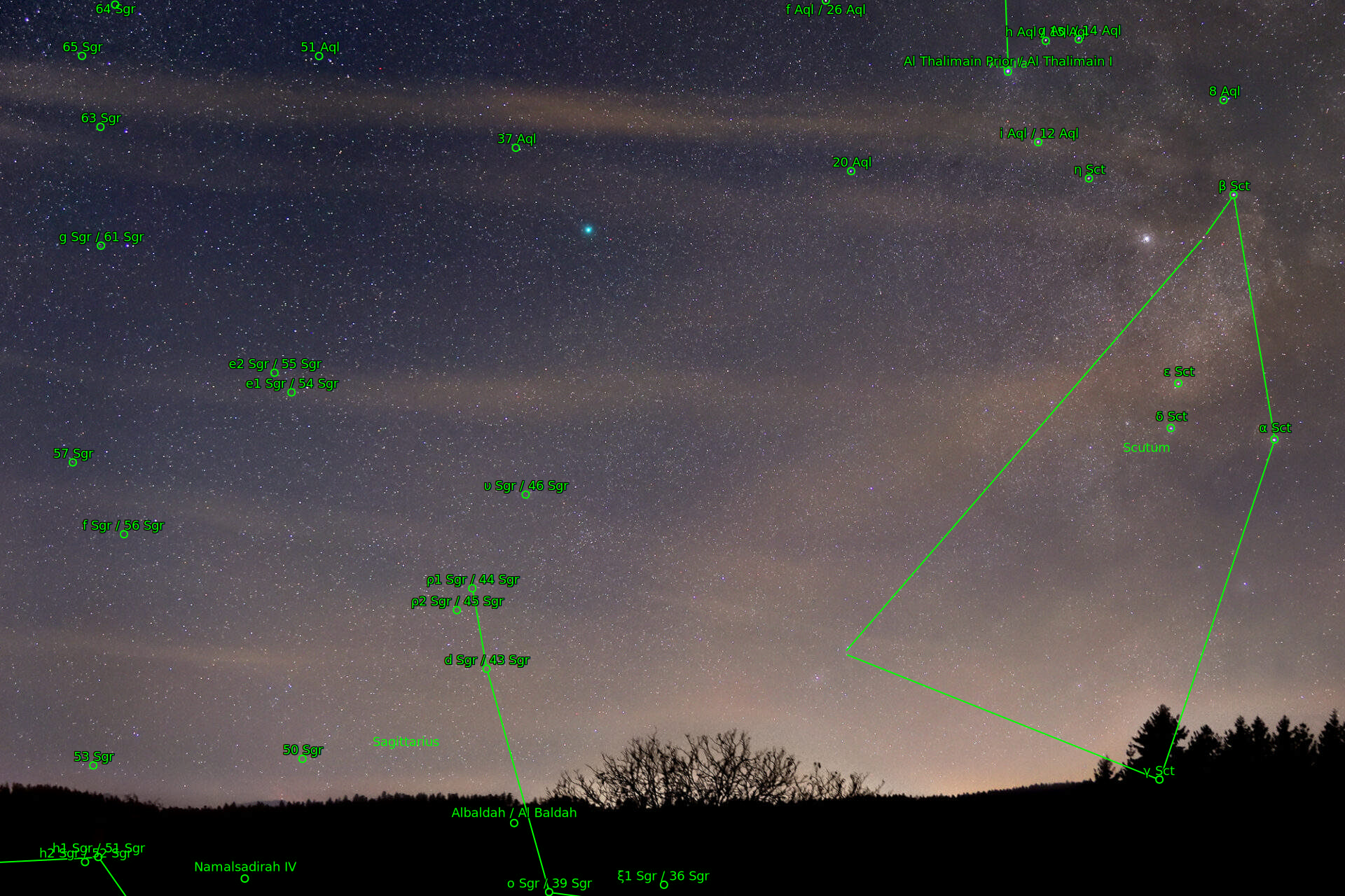 Sternkarten-Overlay (Astrometry.net)