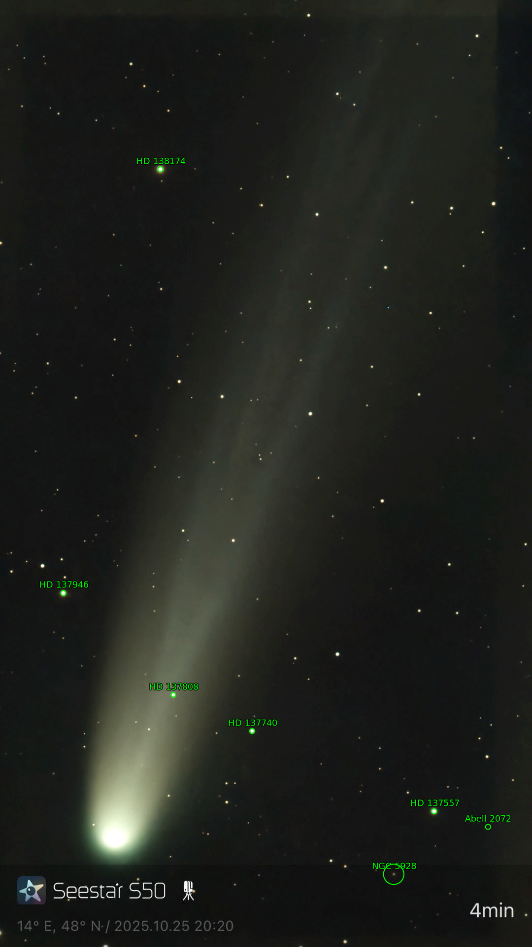 Sternkarten-Overlay (Astrometry.net)