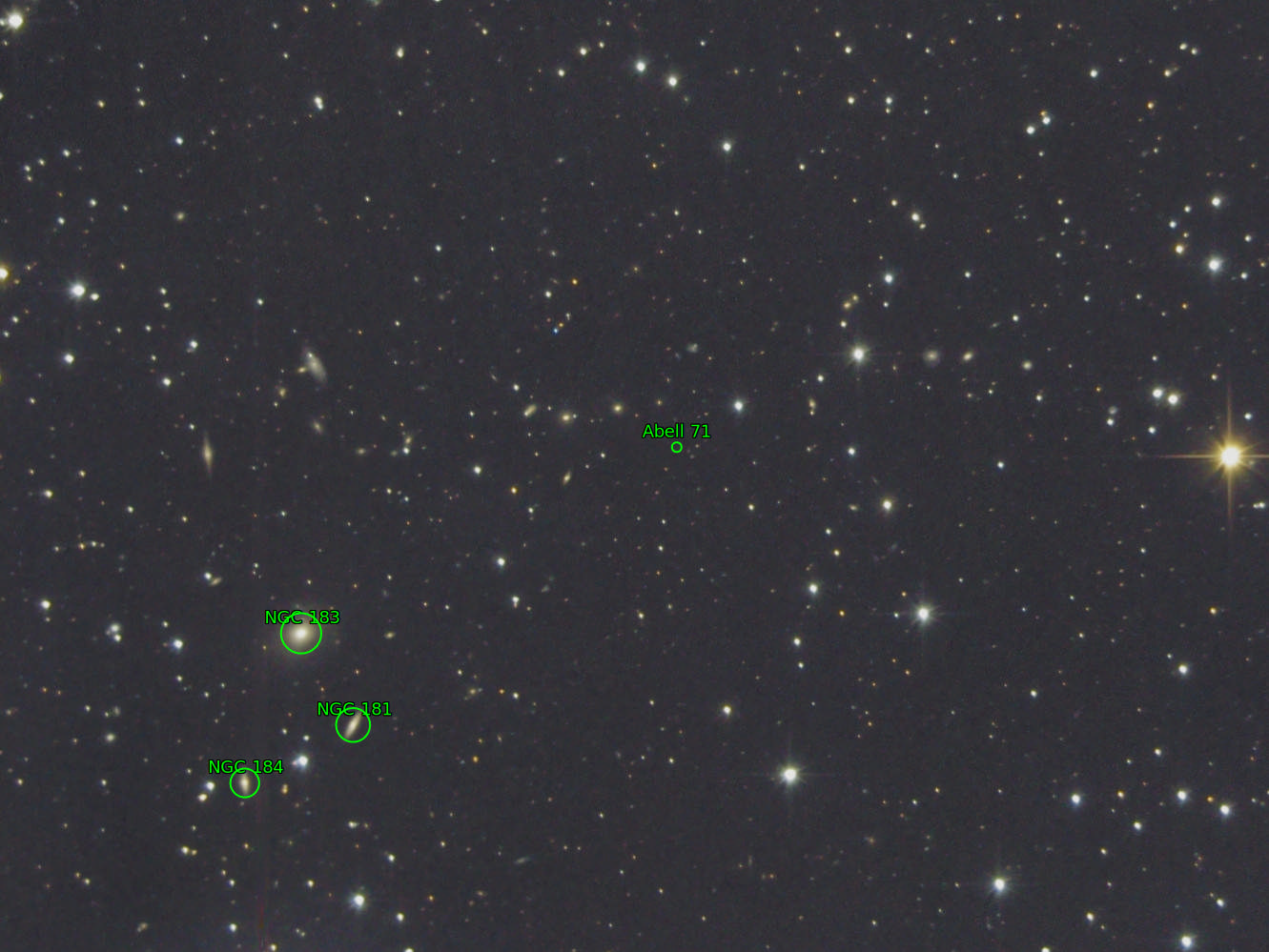 Sternkarten-Overlay (Astrometry.net)