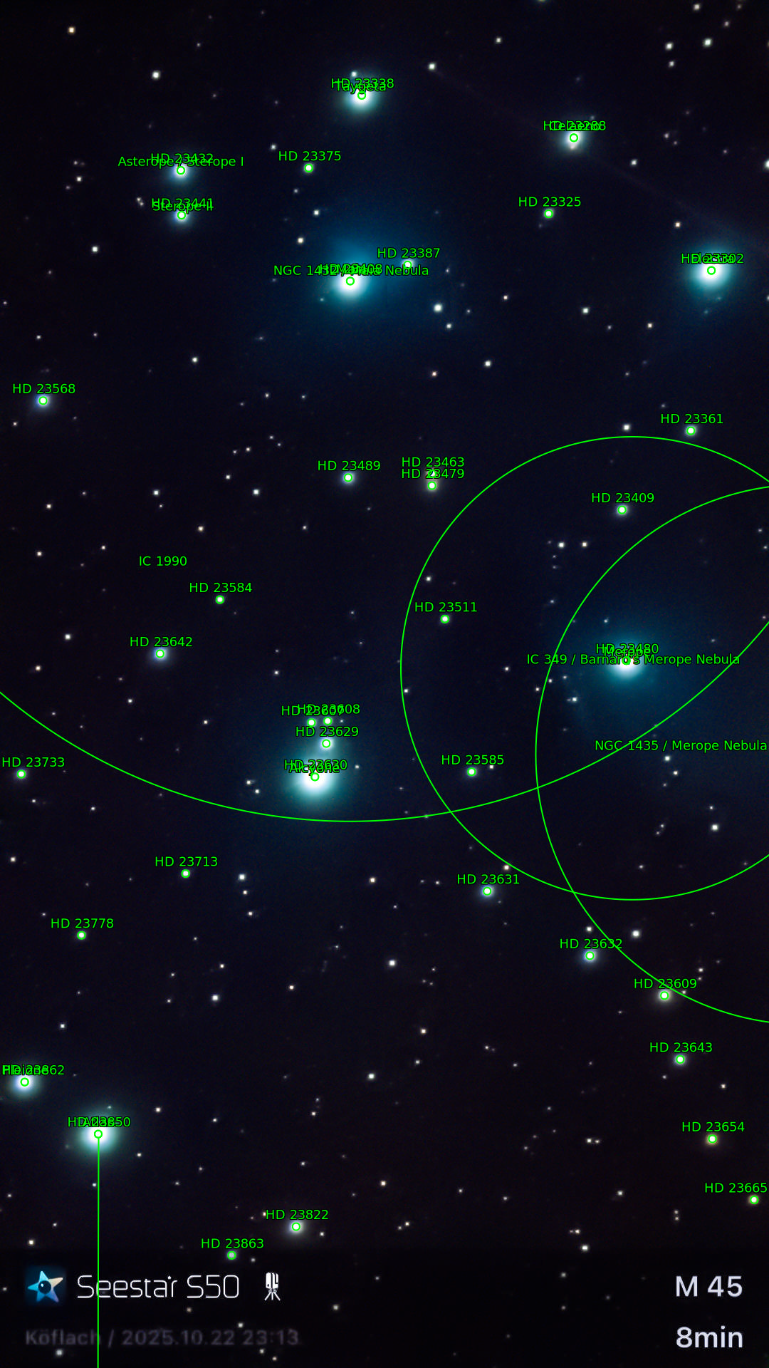 Sternkarten-Overlay (Astrometry.net)