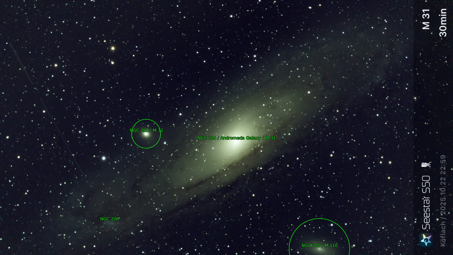 Sternkarten-Overlay (Astrometry.net)