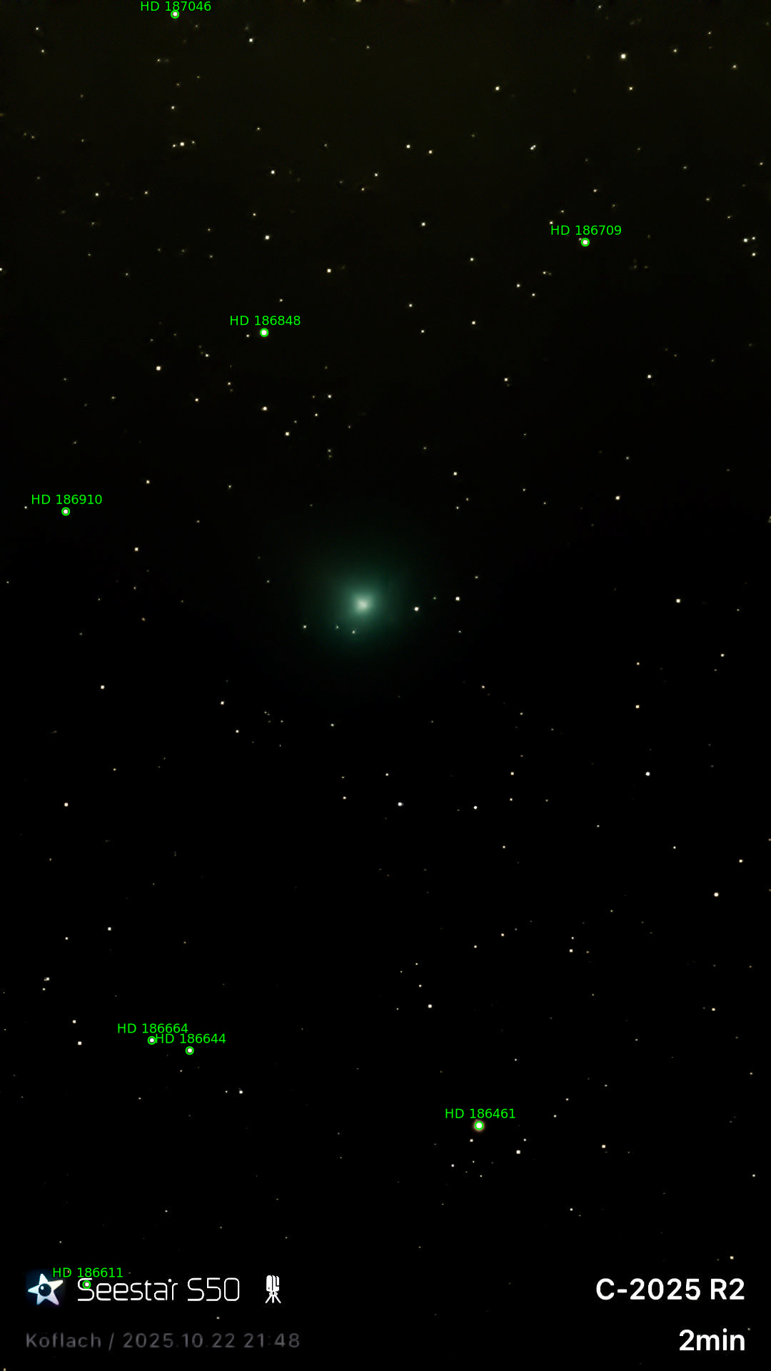 Sternkarten-Overlay (Astrometry.net)